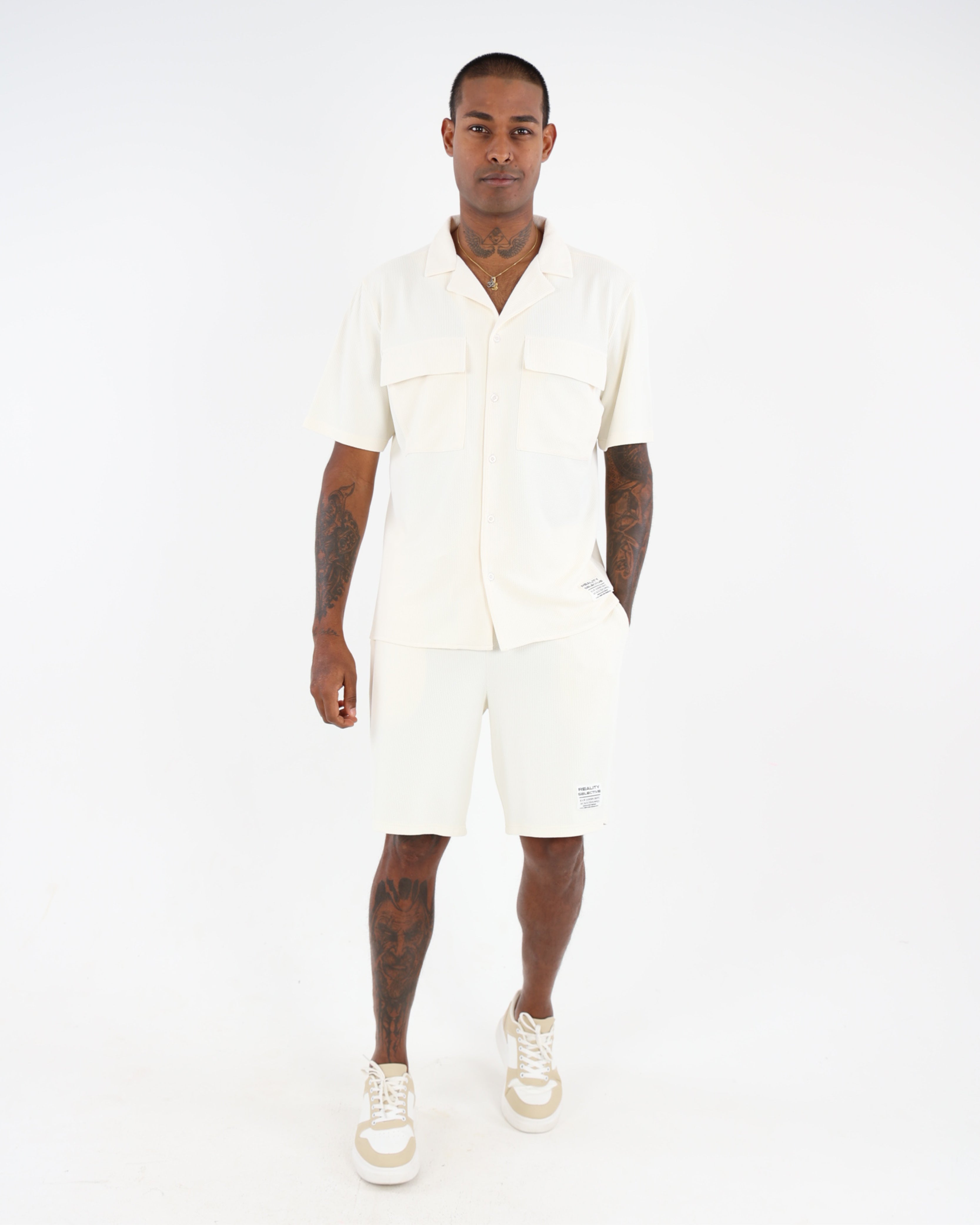 Seersucker Knit Shorts