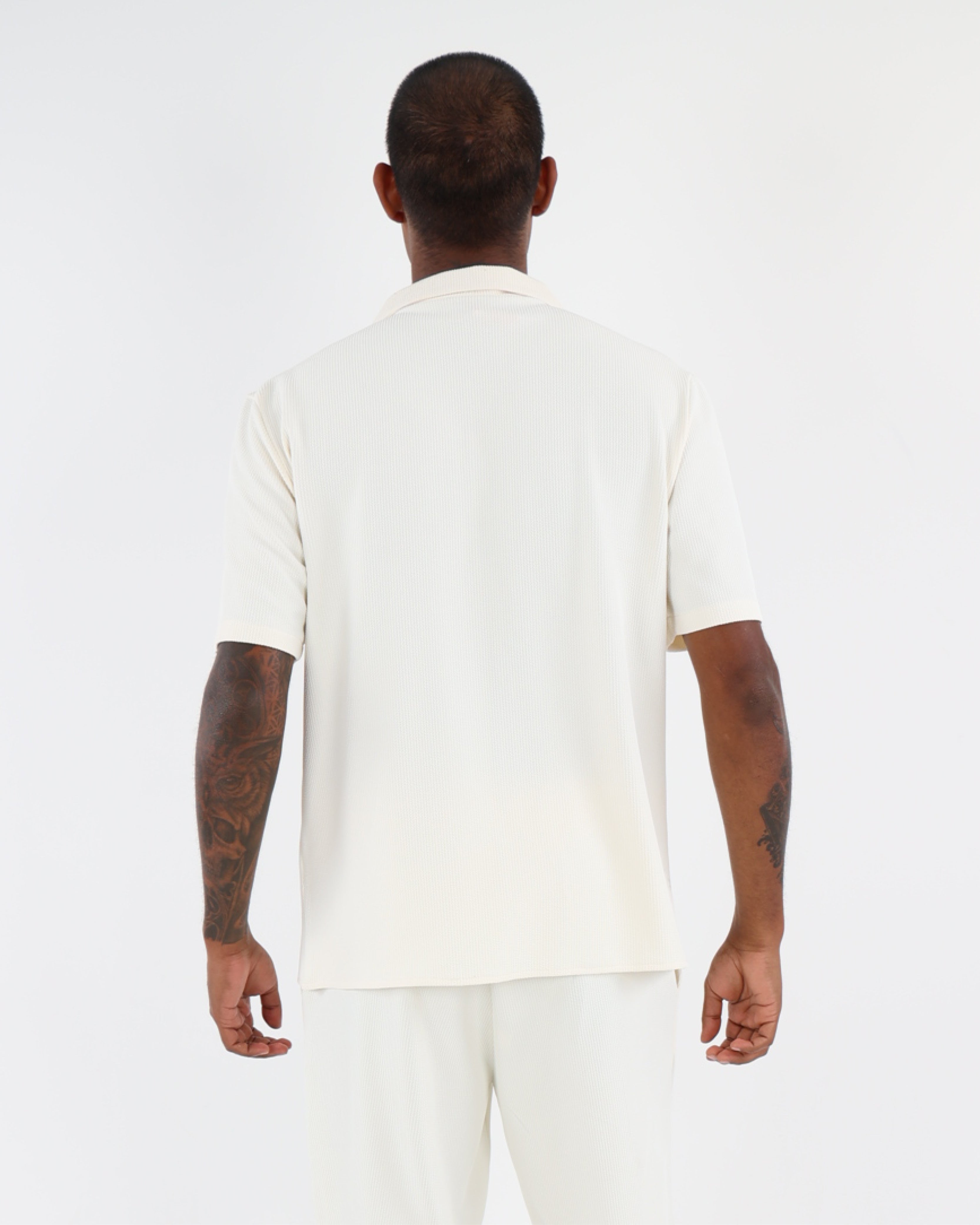 Seersucker Knit Short Sleeve Shirt