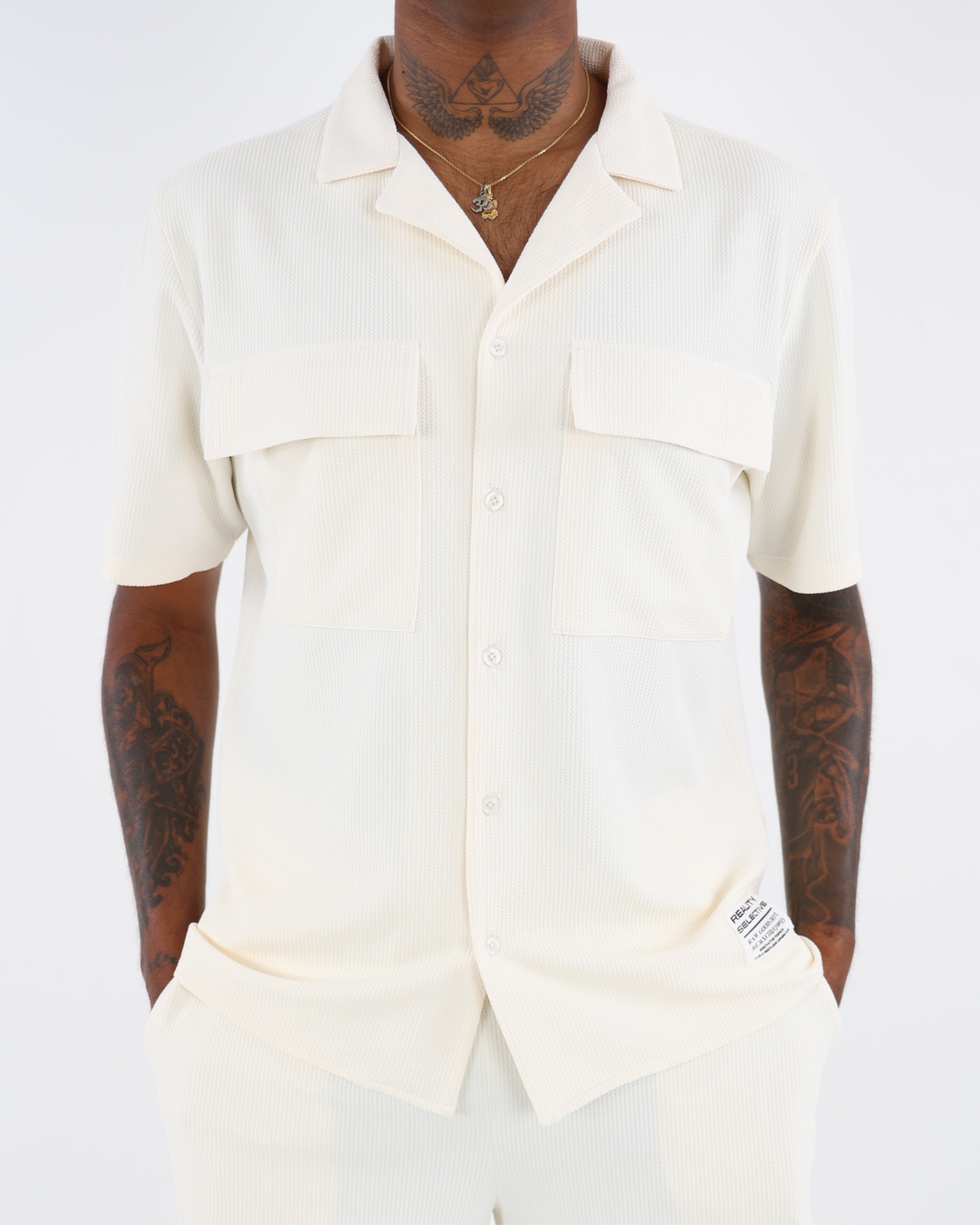 Seersucker Knit Short Sleeve Shirt