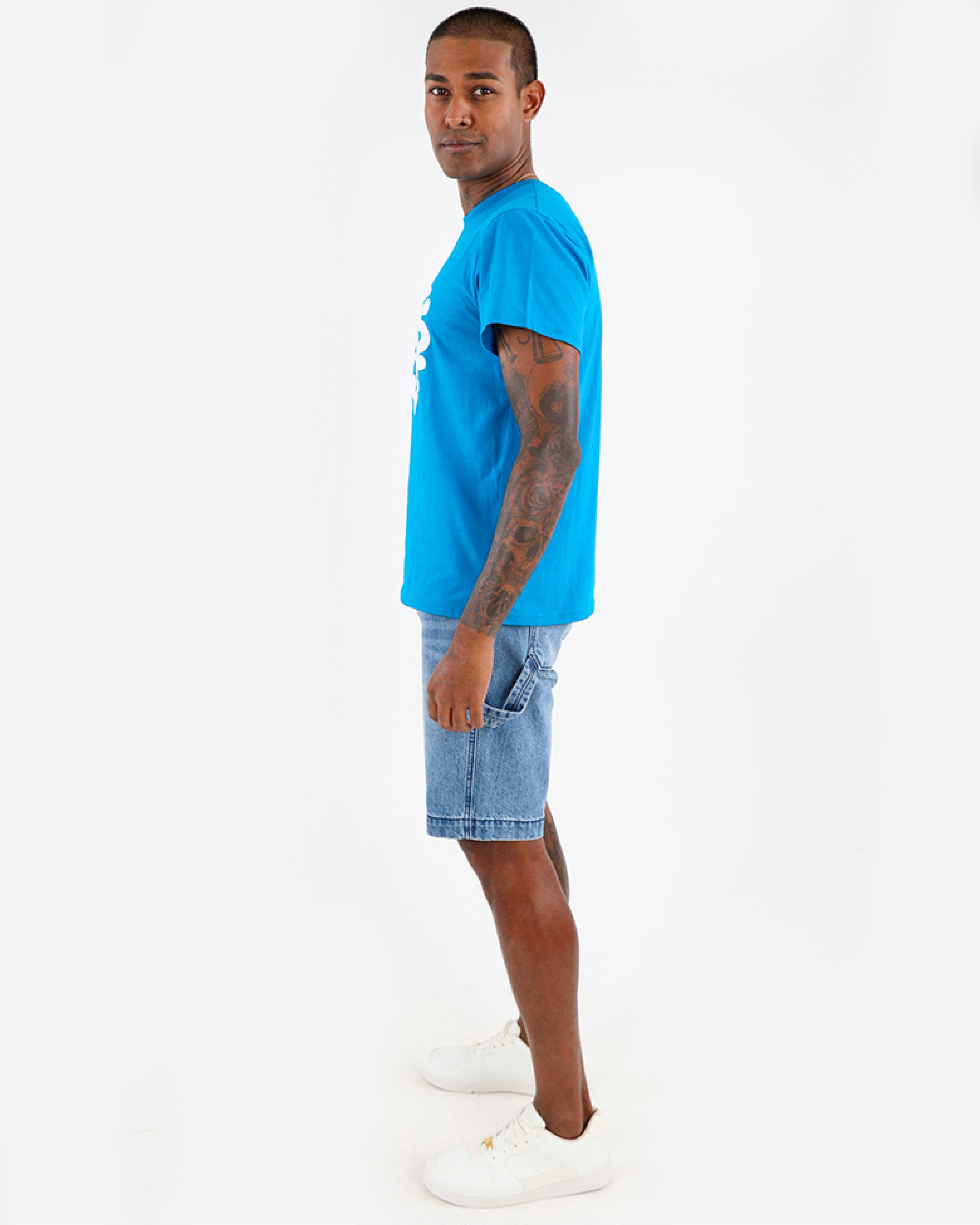 Carpenter Medium Indigo Denim Shorts