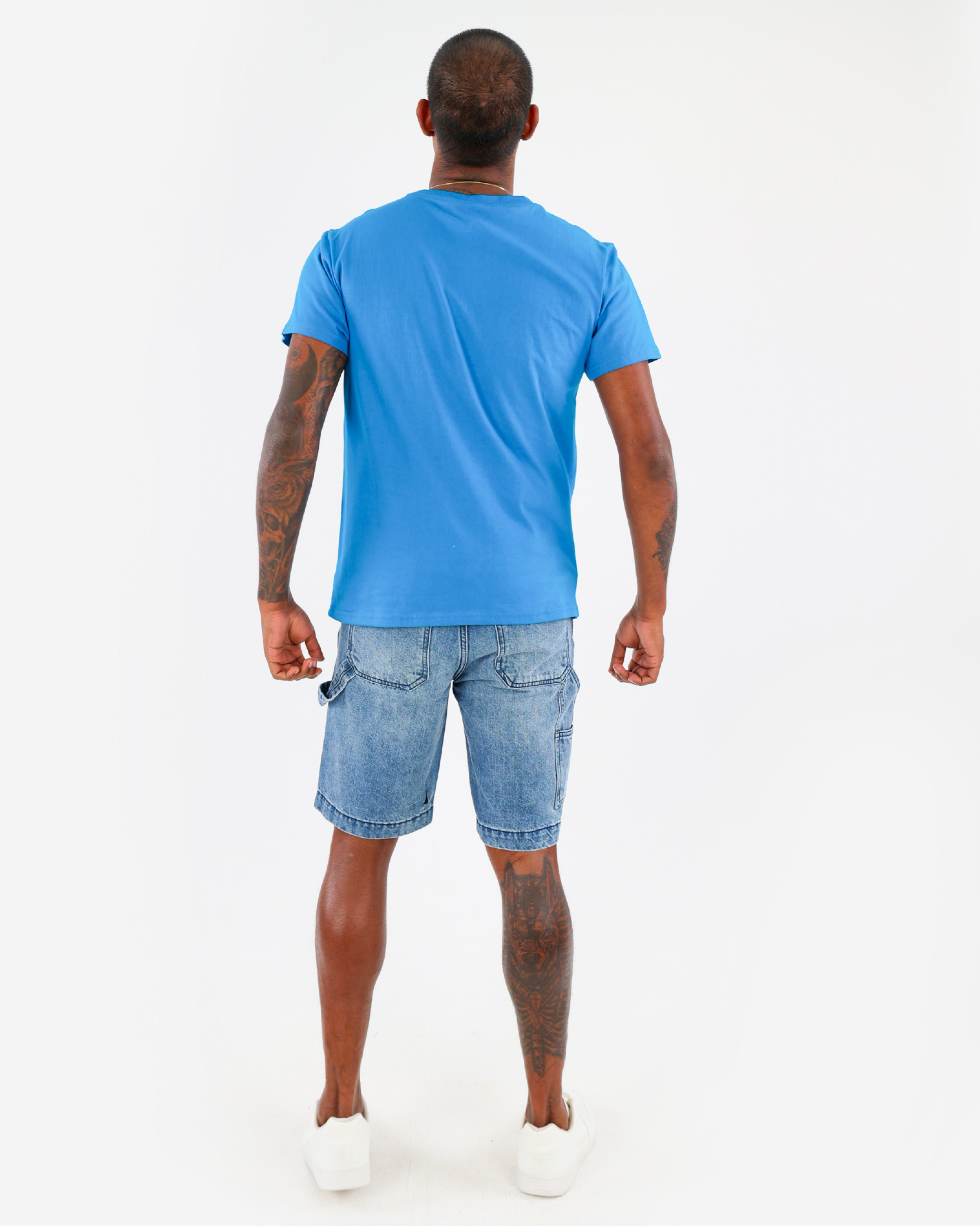 Carpenter Medium Indigo Denim Shorts