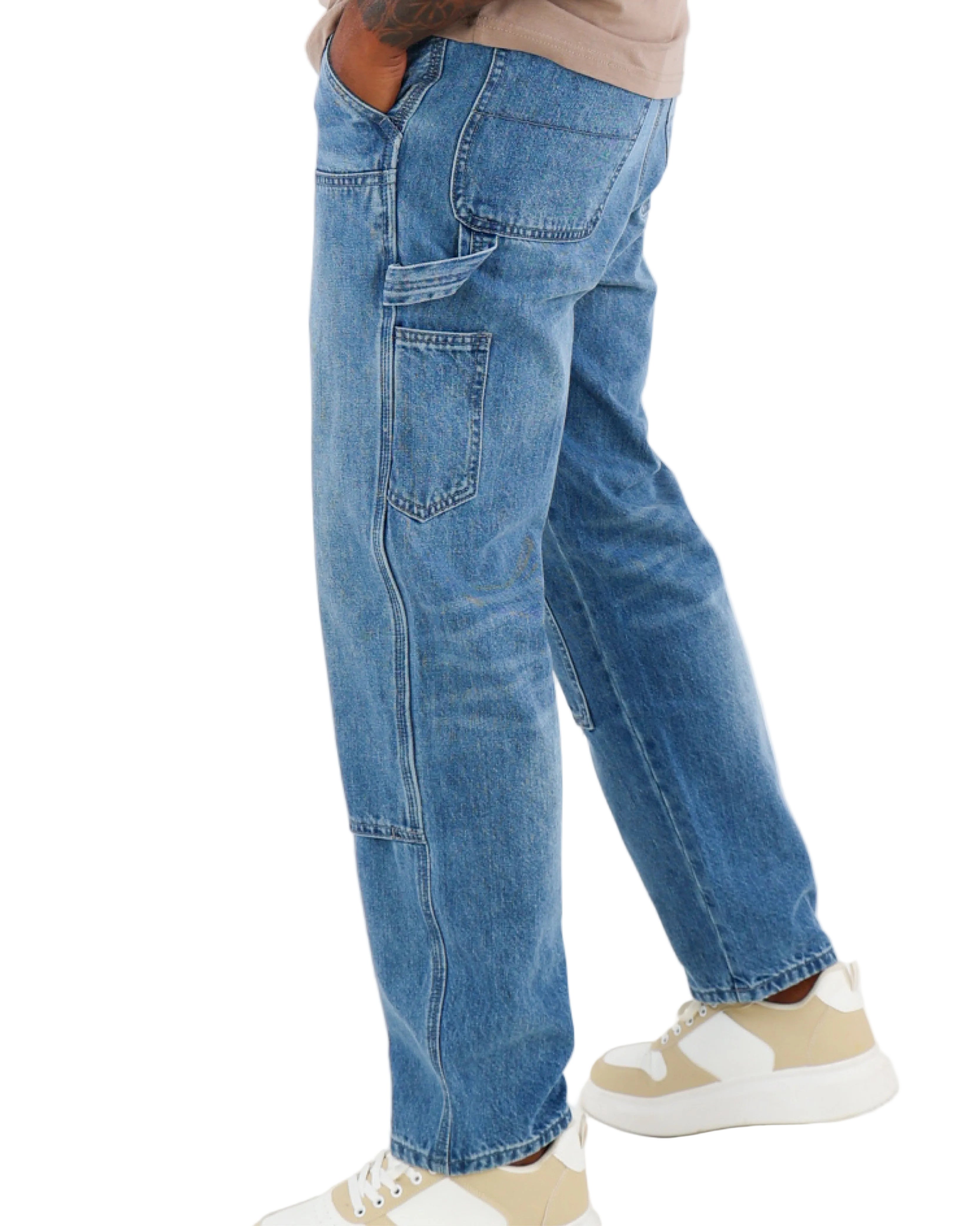 Medium Indigo Carpenter Denim Jeans