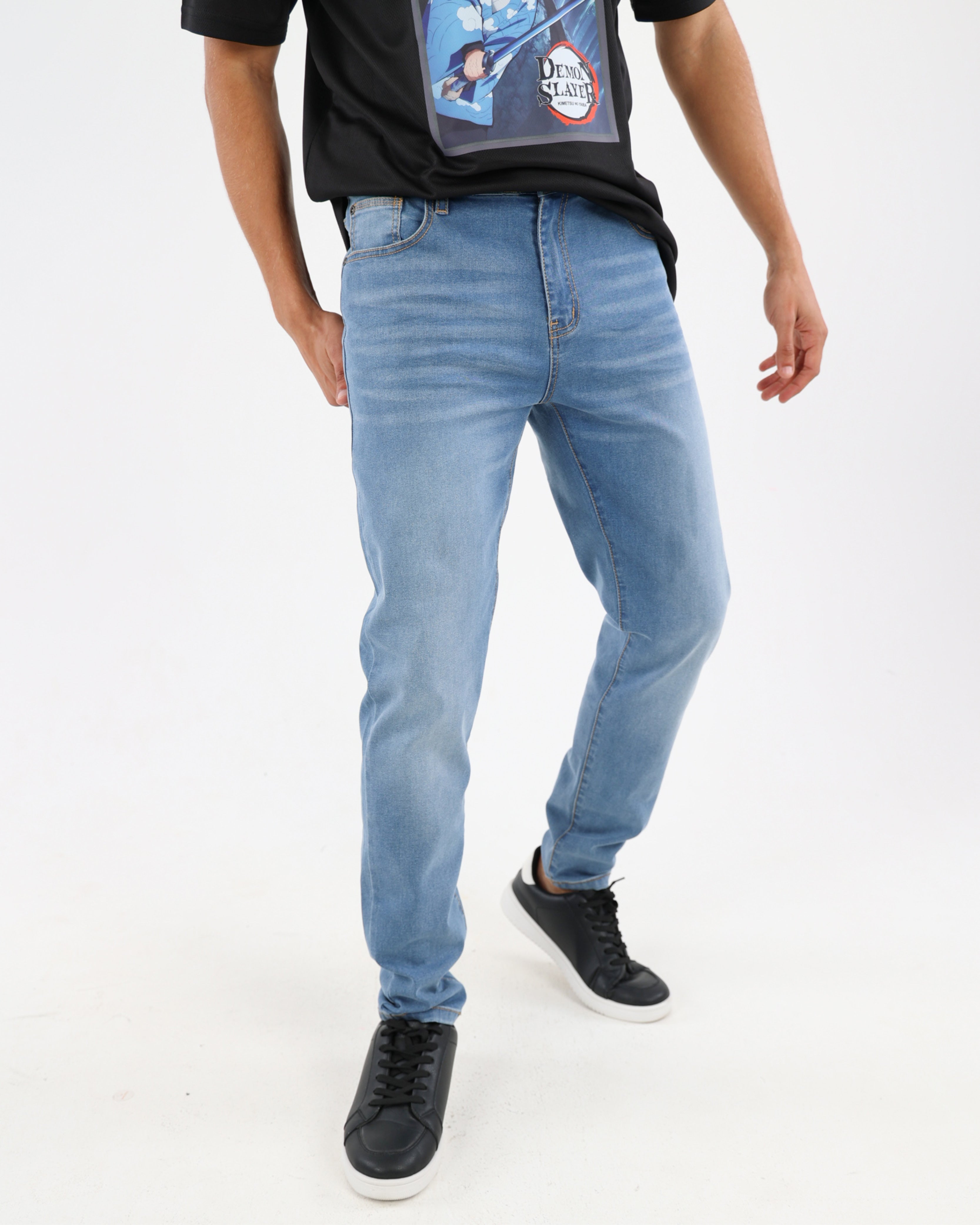 Light Indigo Slim Fit Denim Jeans