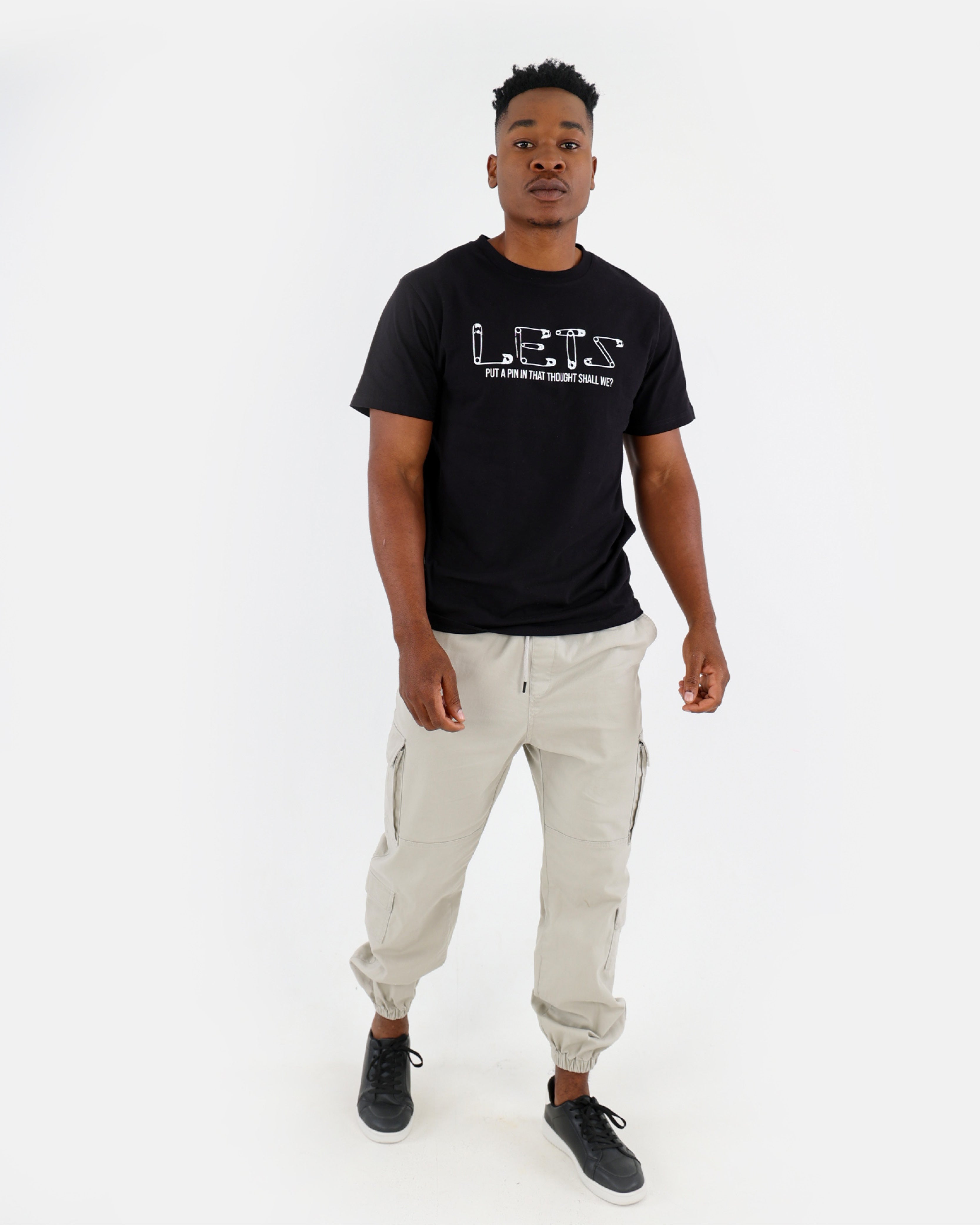 Multiple Cargo Pocket Twill Jogger