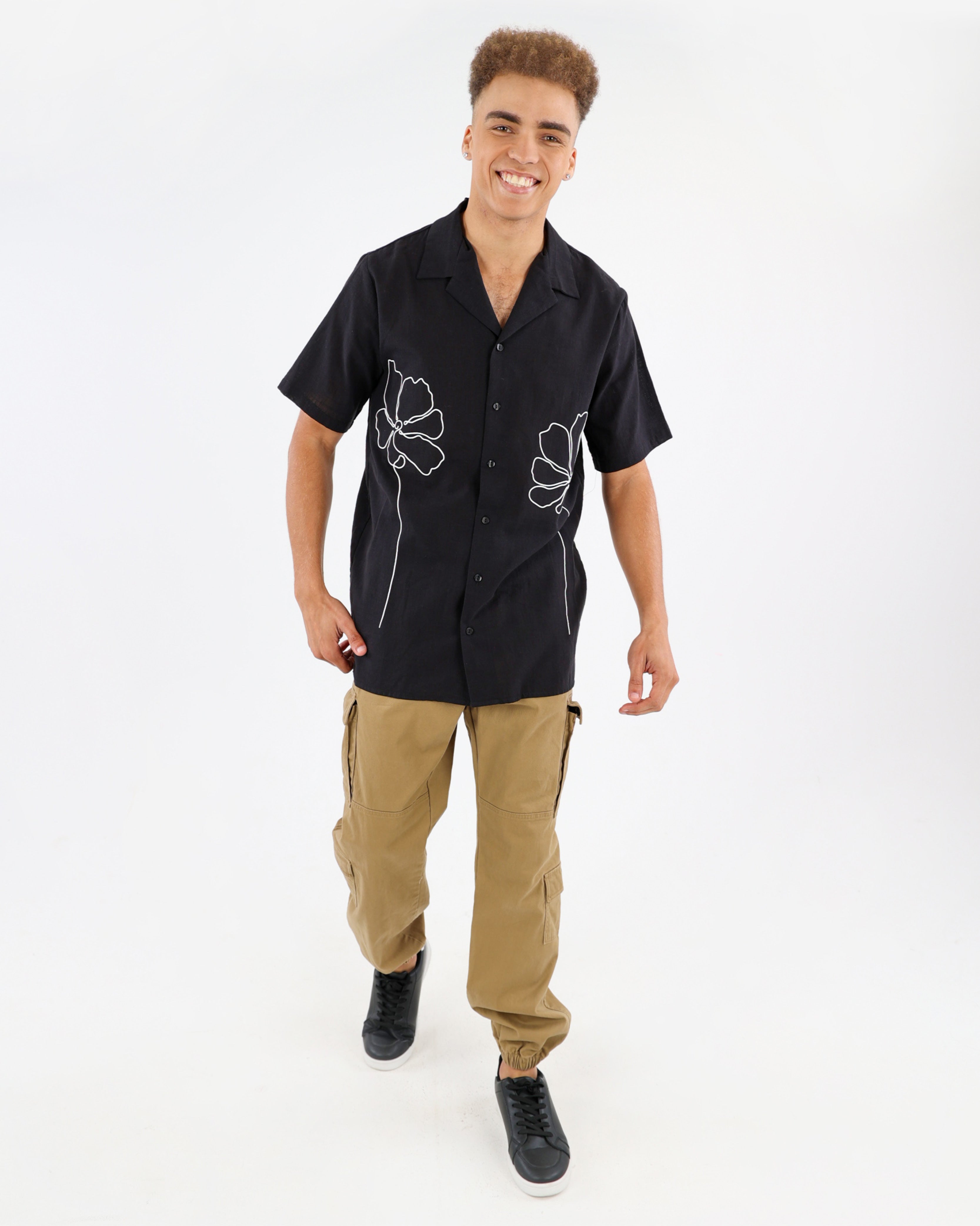 Multiple Cargo Pocket Twill Jogger