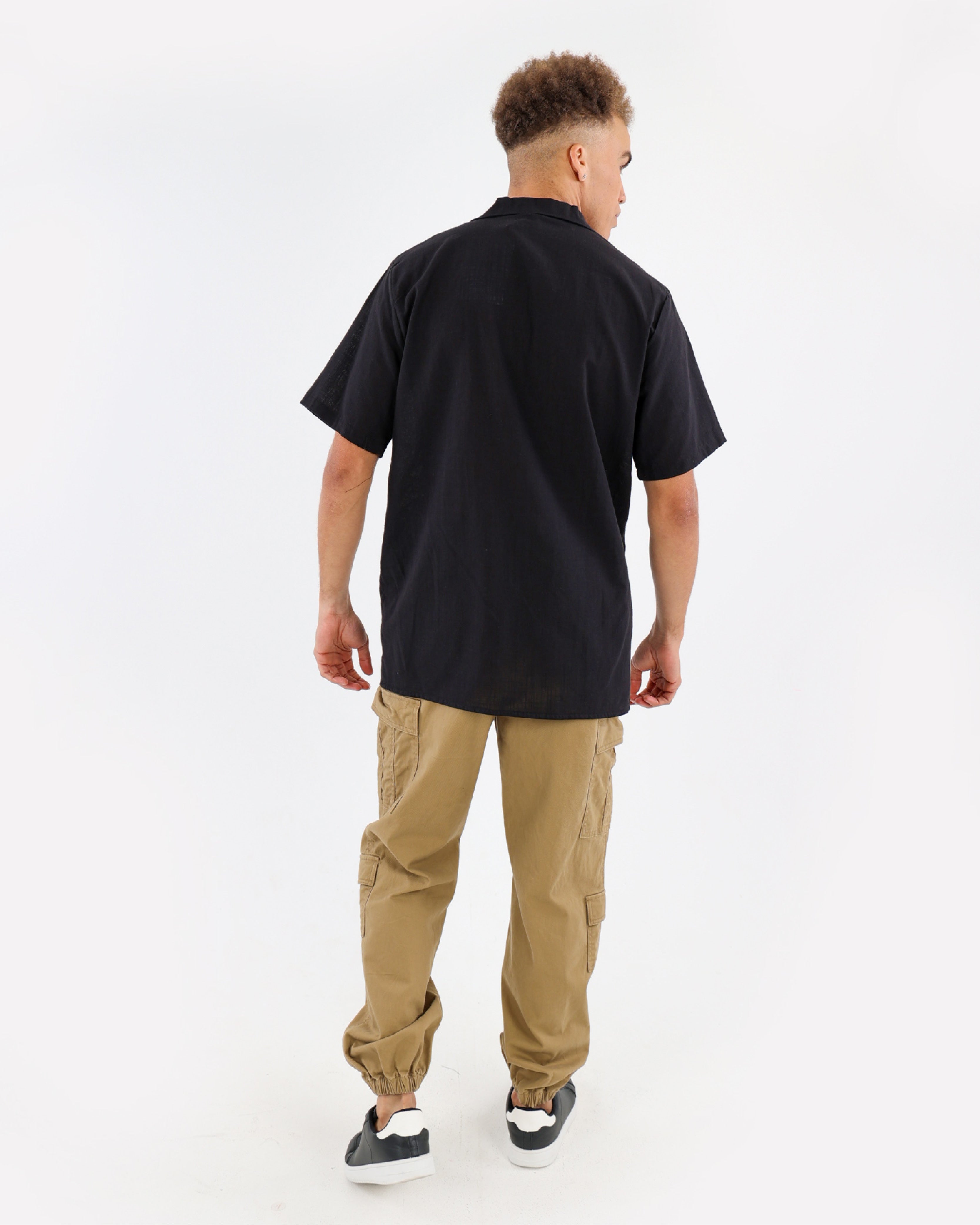 Multiple Cargo Pocket Twill Jogger
