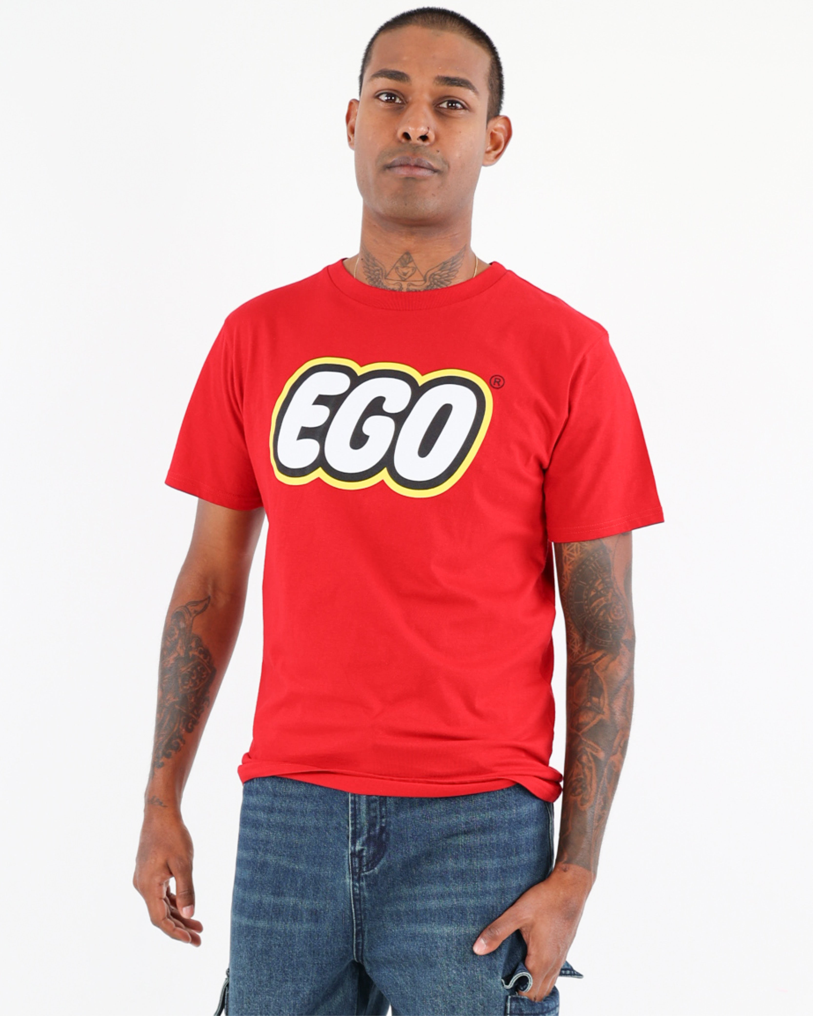 Short Sleeve Ego Graphic Print T-Shirt