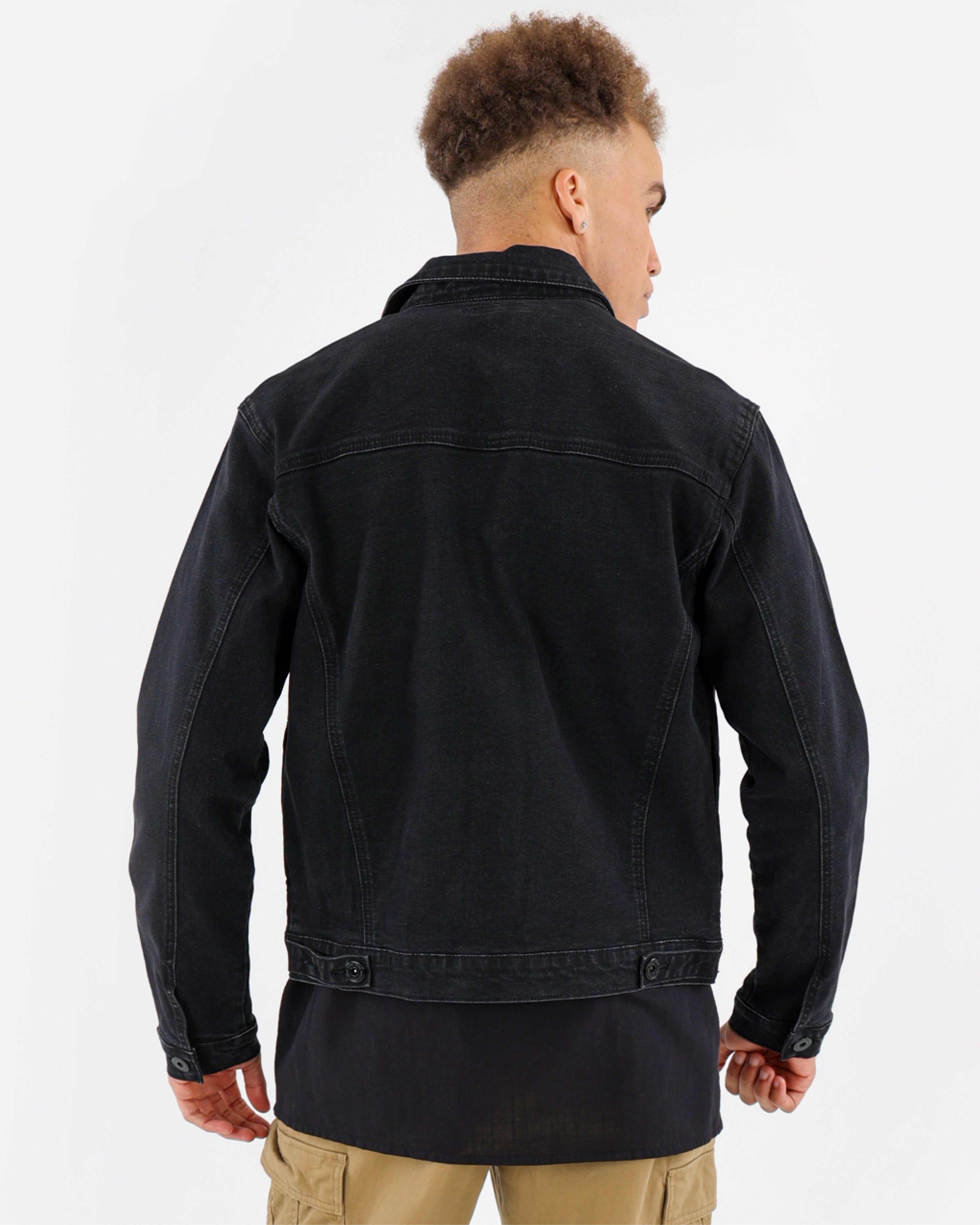 Styled Up Double Patch Pocket Denim Jacket