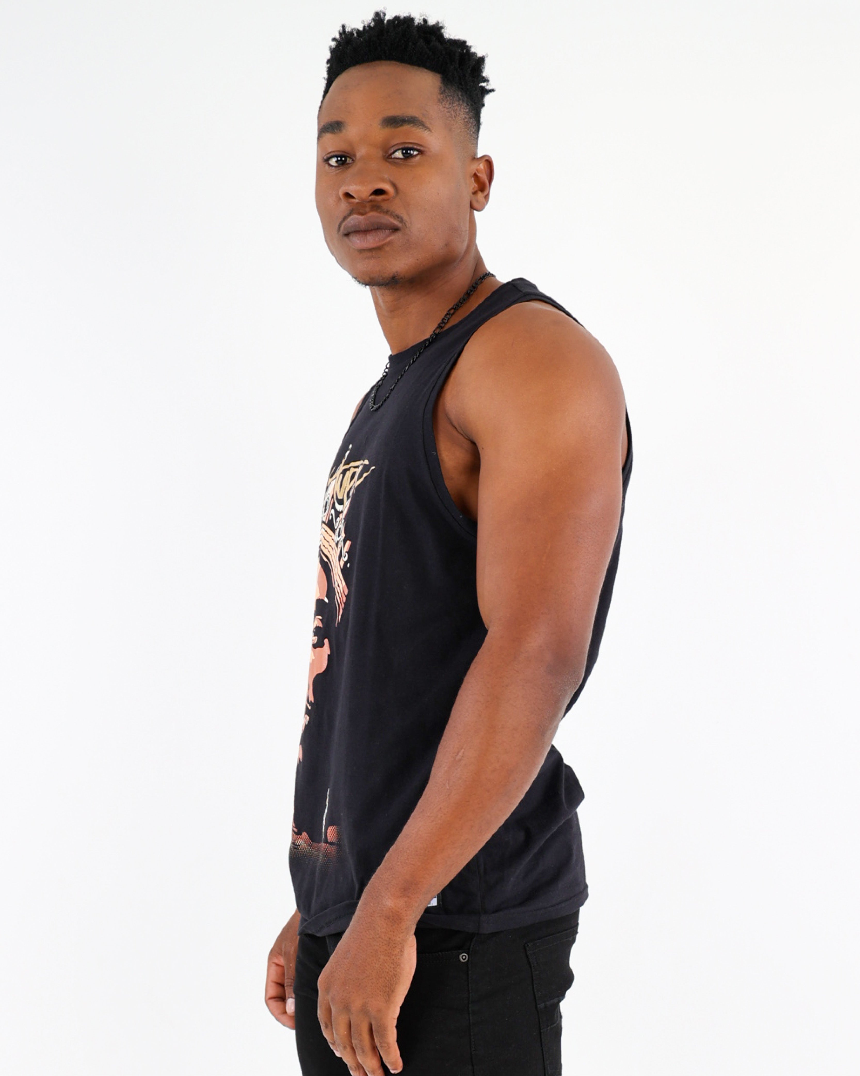 Tupac Graphic Print Vest