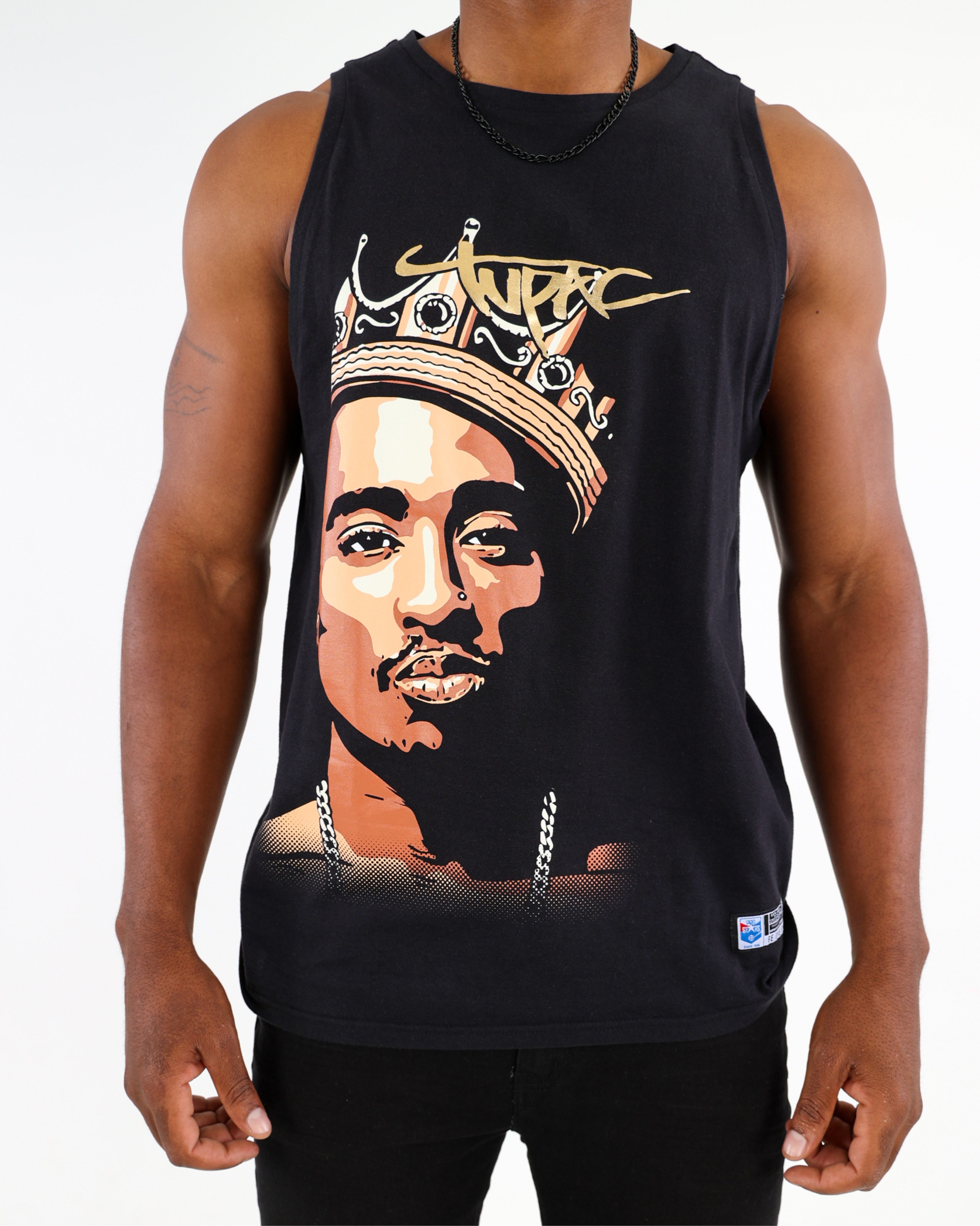 Tupac Graphic Print Vest