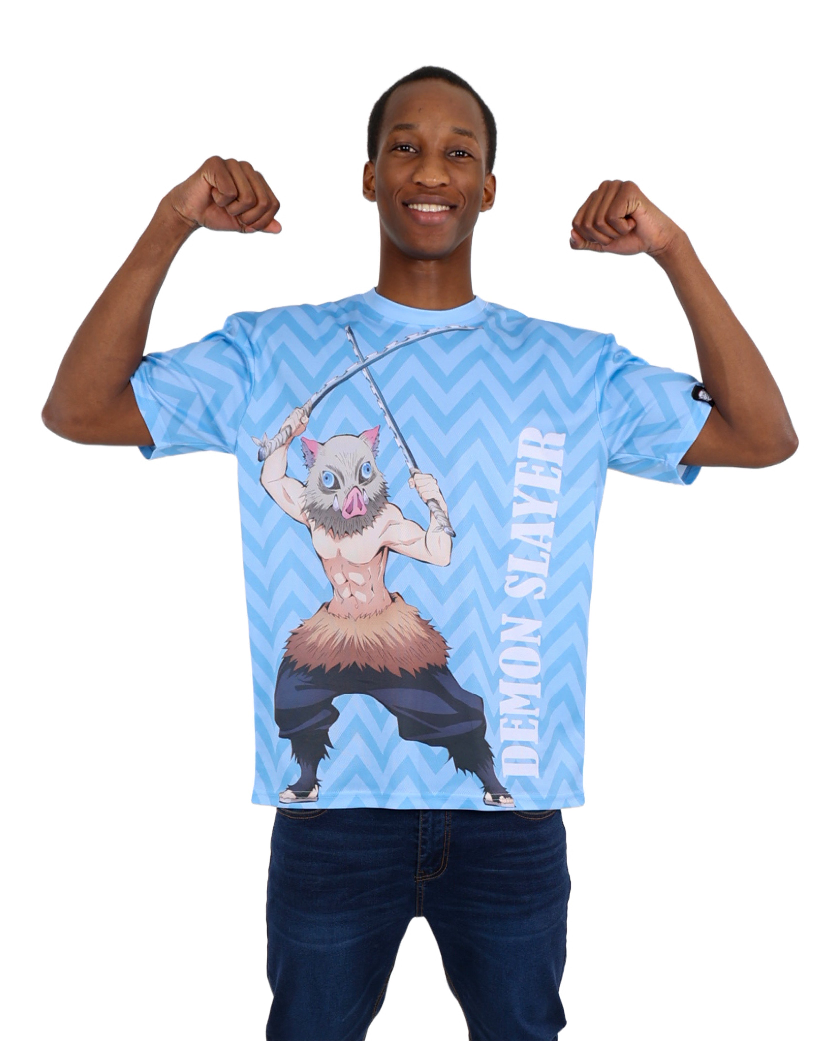 Demon Slayer Inosuke Short Sleeve T-Shirt+ FREE Inosuke Standee