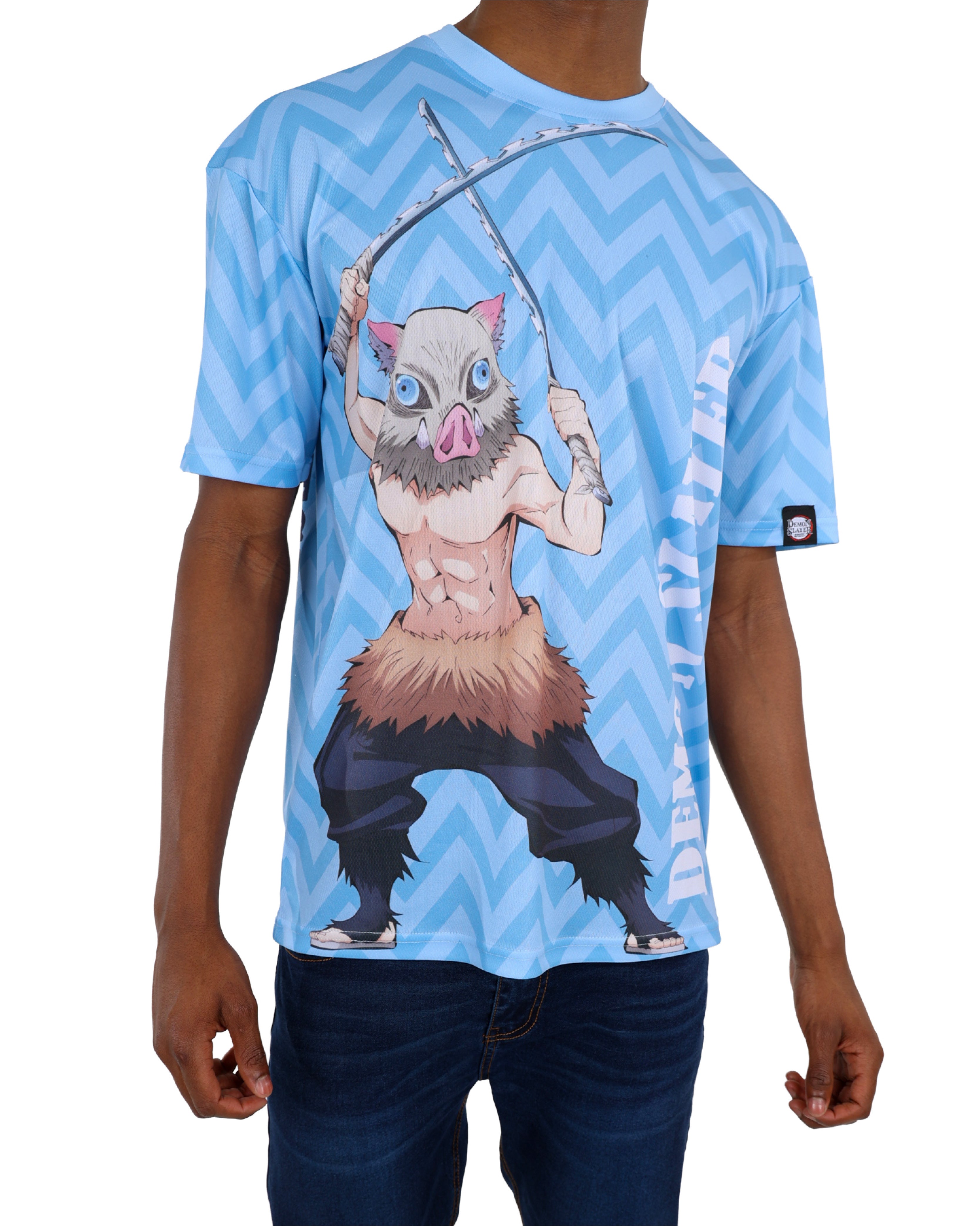 Demon Slayer Inosuke Short Sleeve T-Shirt+ FREE Inosuke Standee