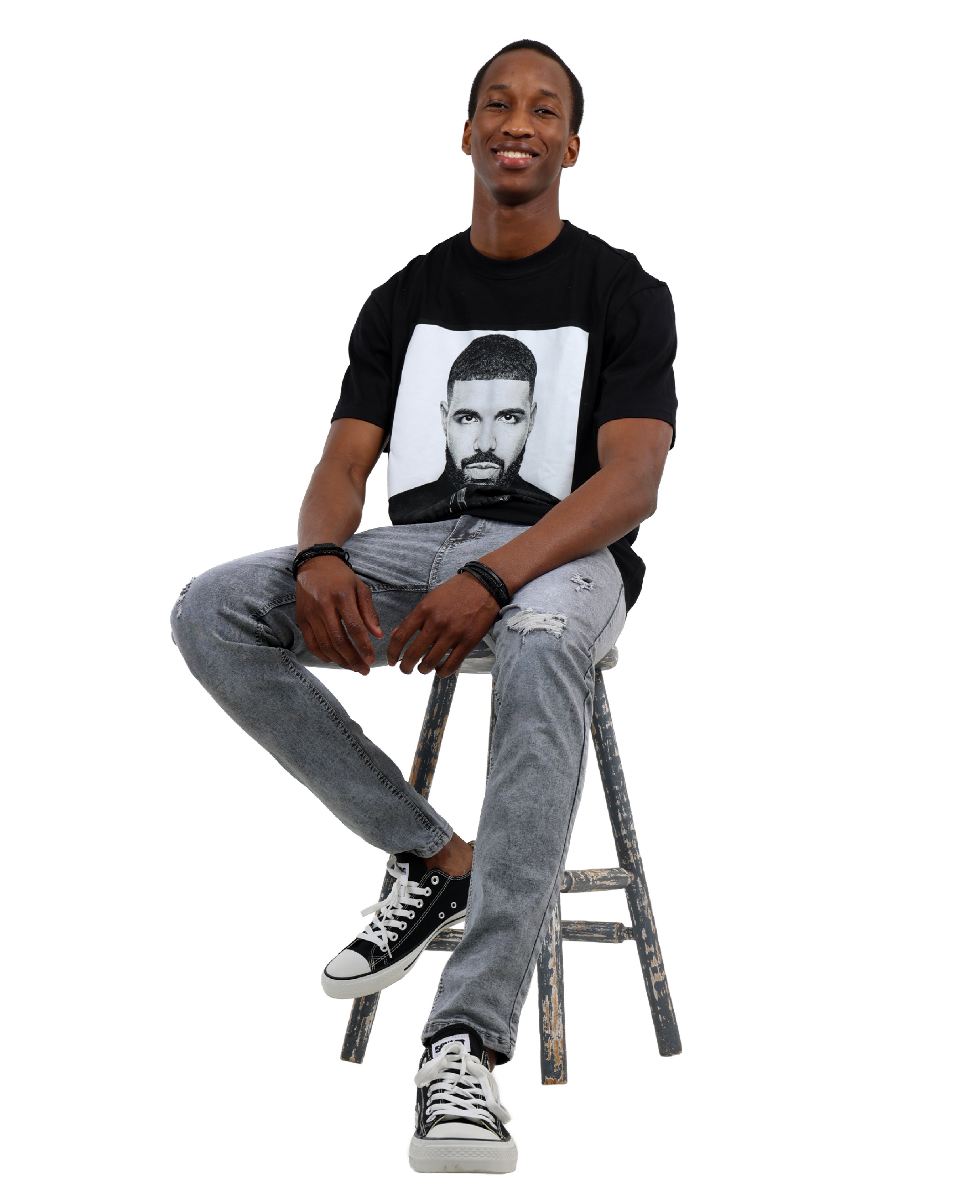 Star Rapper Drake Black T-Shirt