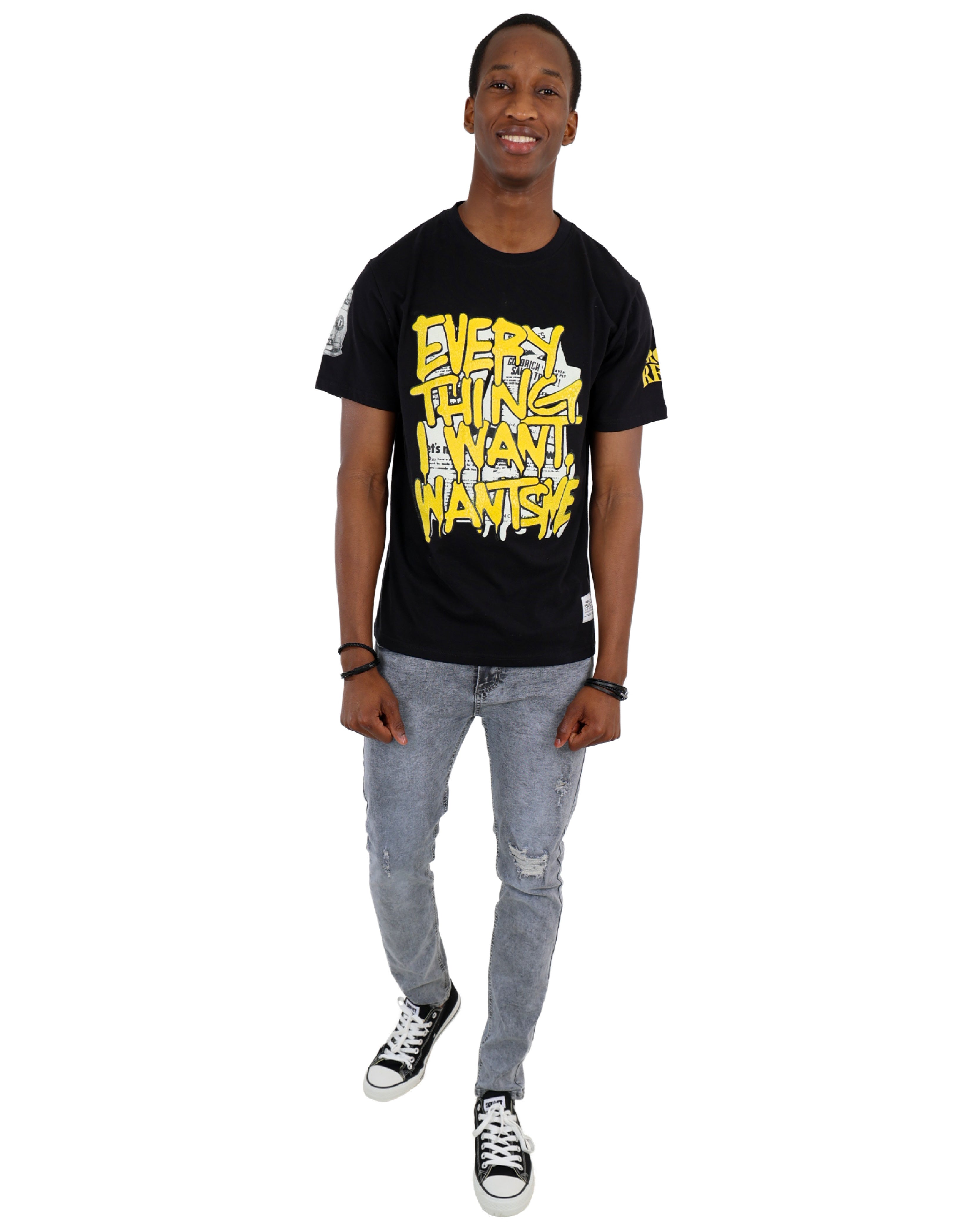 "Everything I Want" Graphic Print Short Sleeve T-Shirt