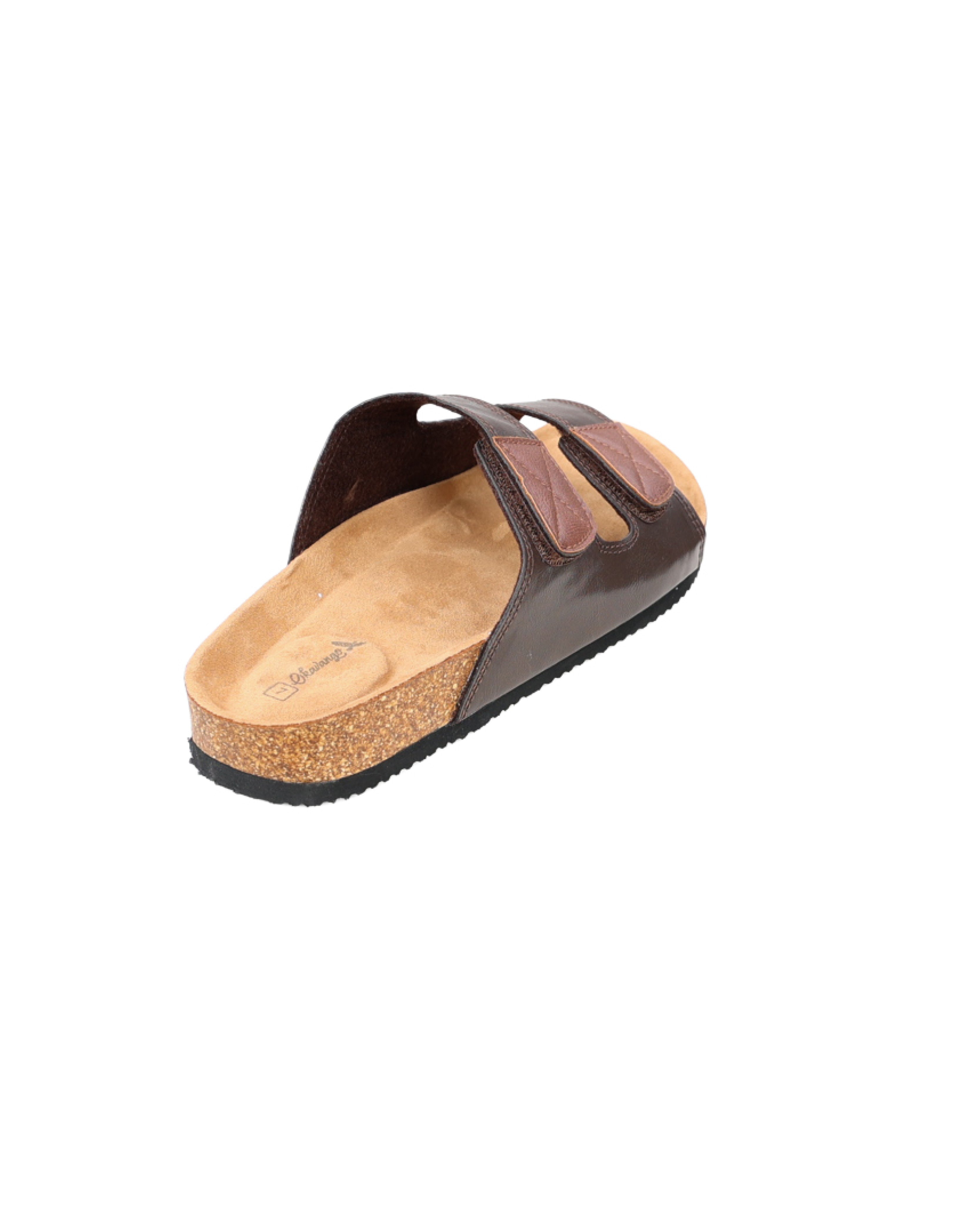 Brown Okavango Twin Strap Slide Sandals