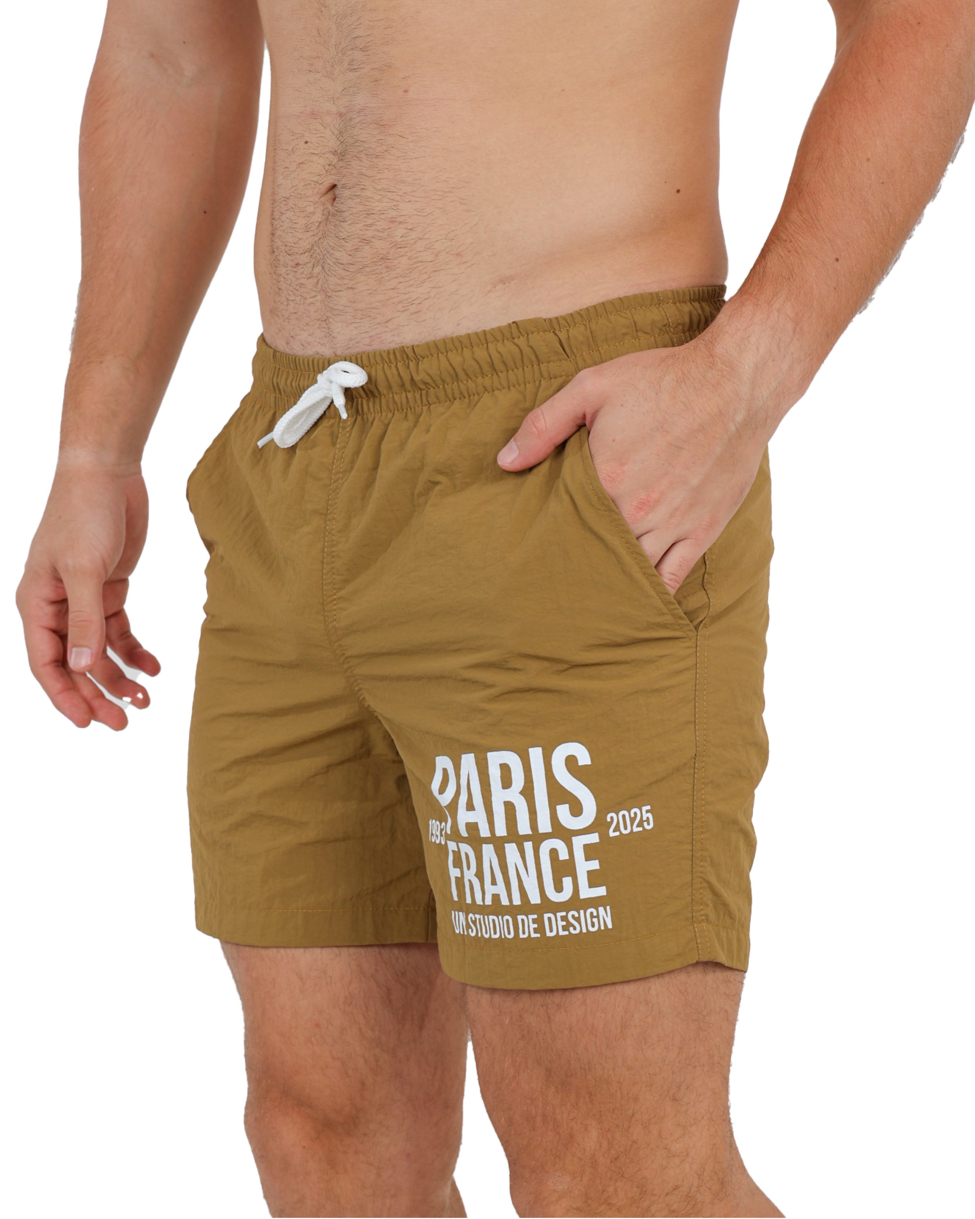 Tobacco Paris France Swim Shorts