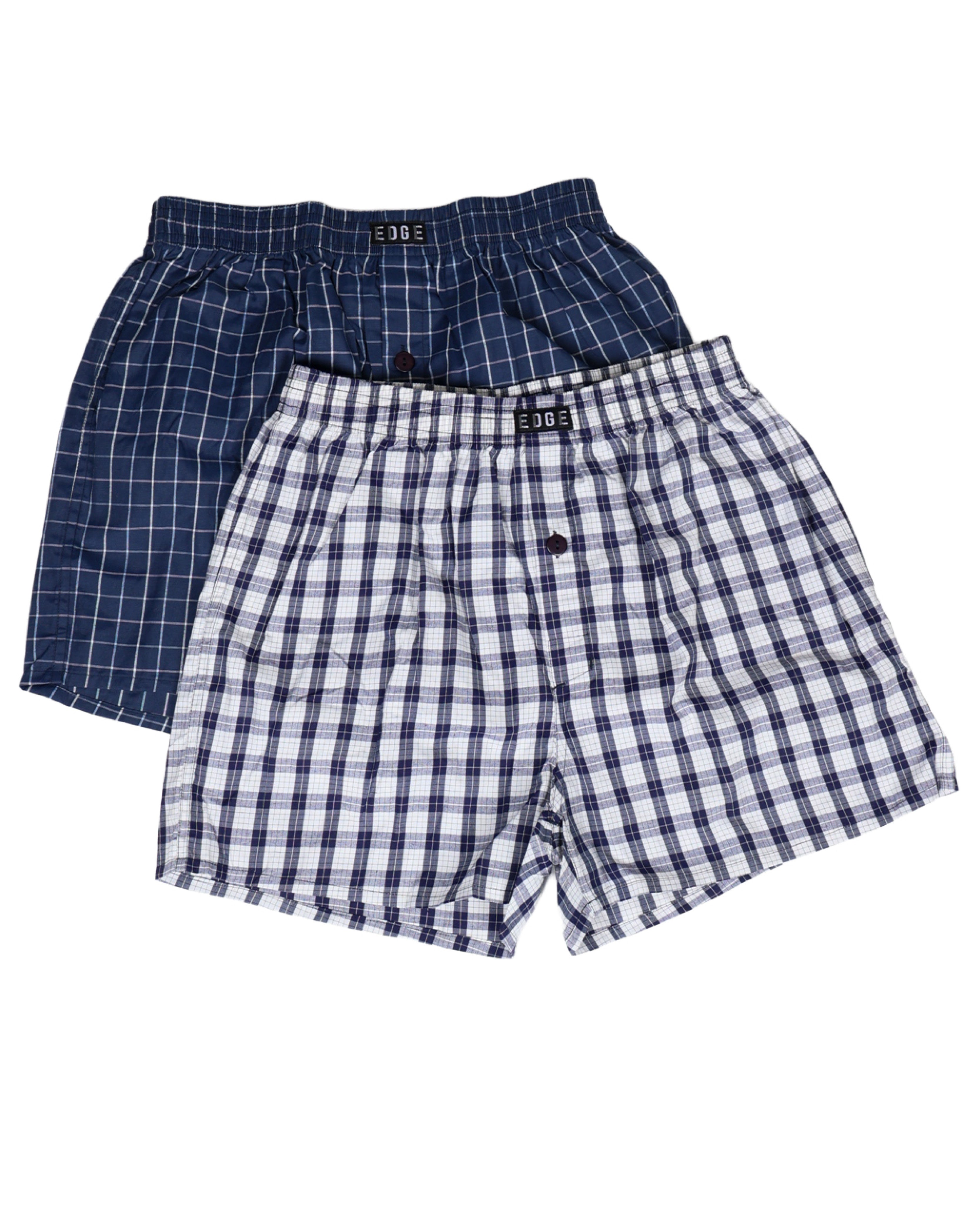 2 Pack Cotton Blend Boxers Shorts