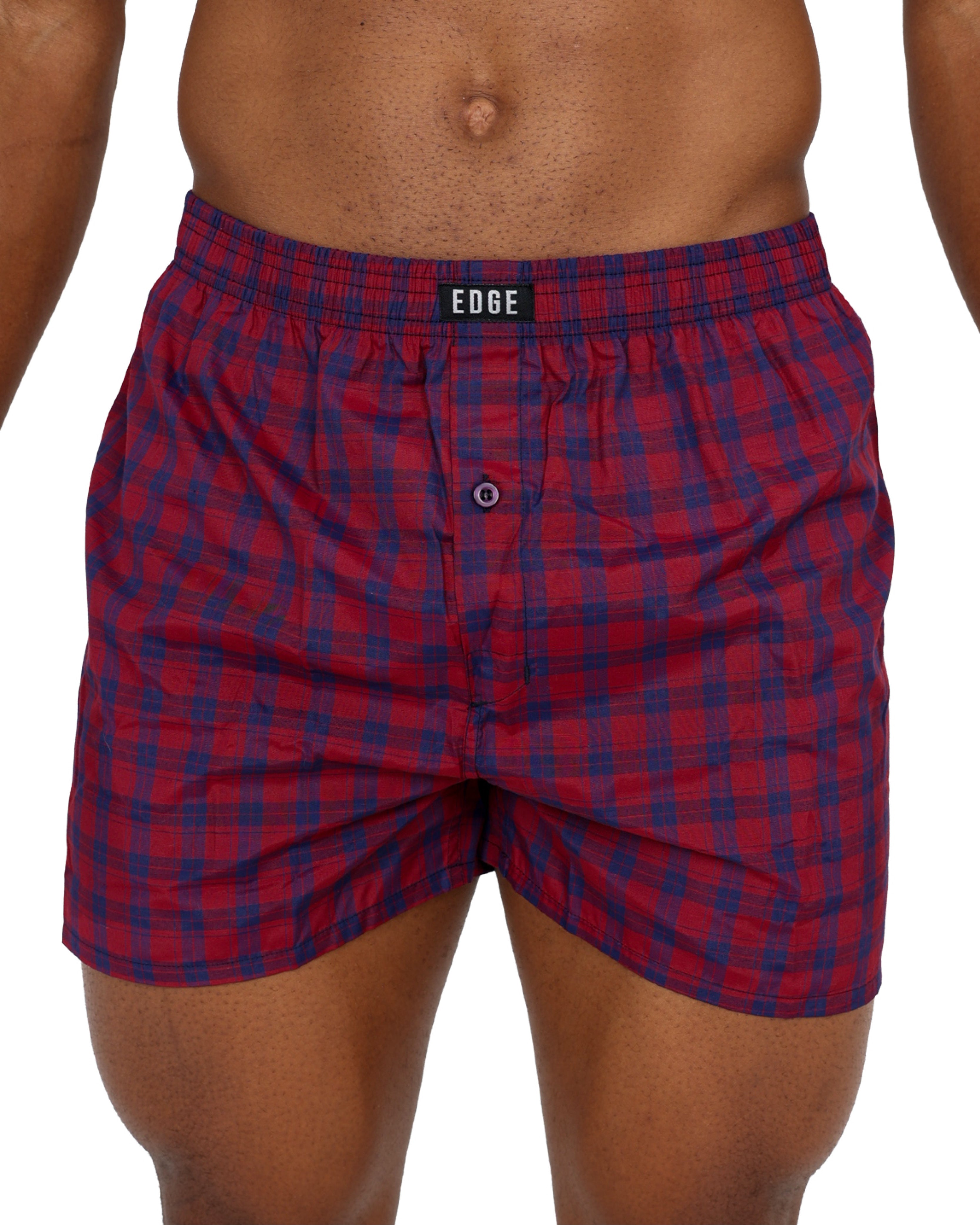 2 Pack Cotton Blend Boxer Shorts