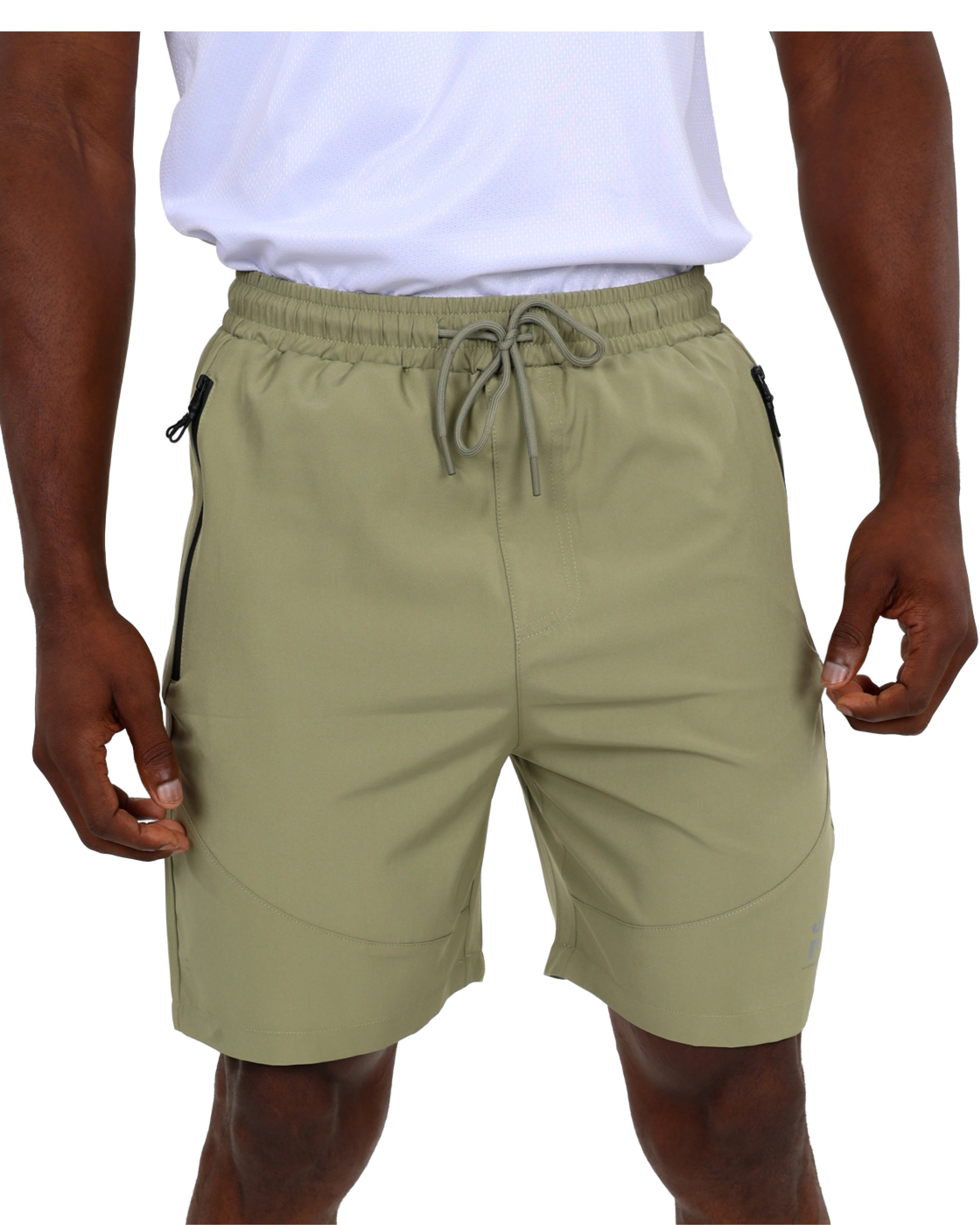 Side Pocket Sage Active Shorts