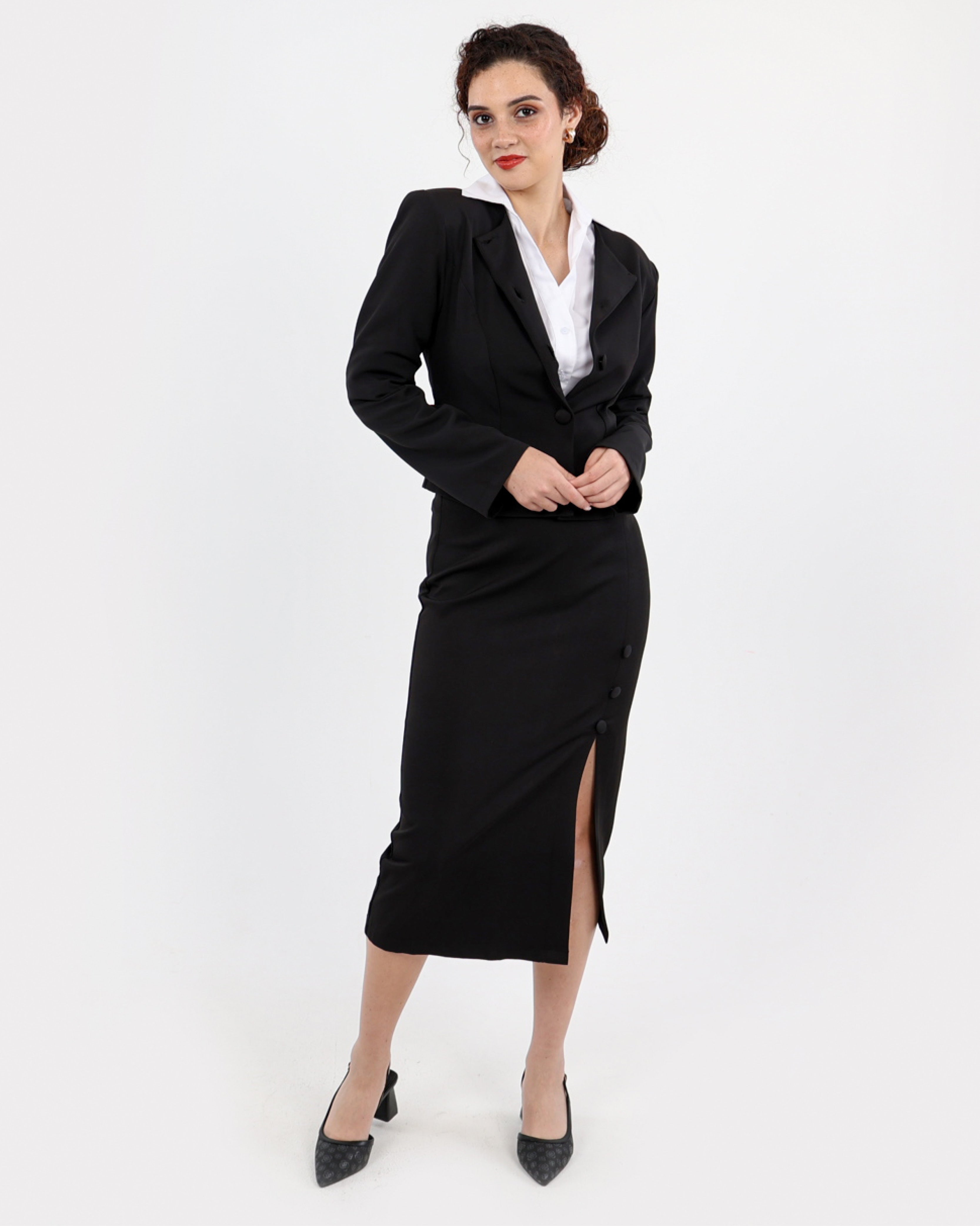 Round Neck Blazer
