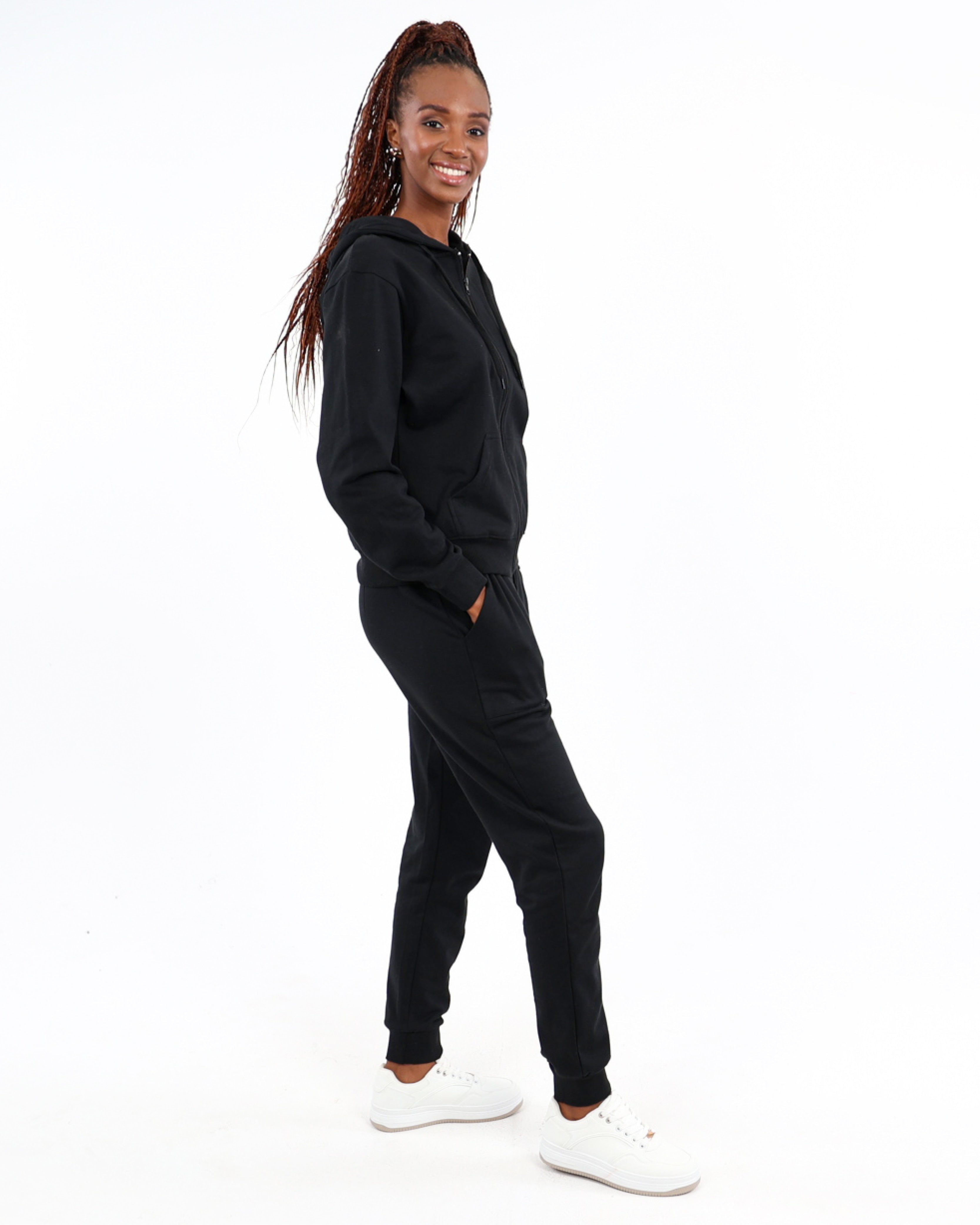 Black Zip-Up Hoodie