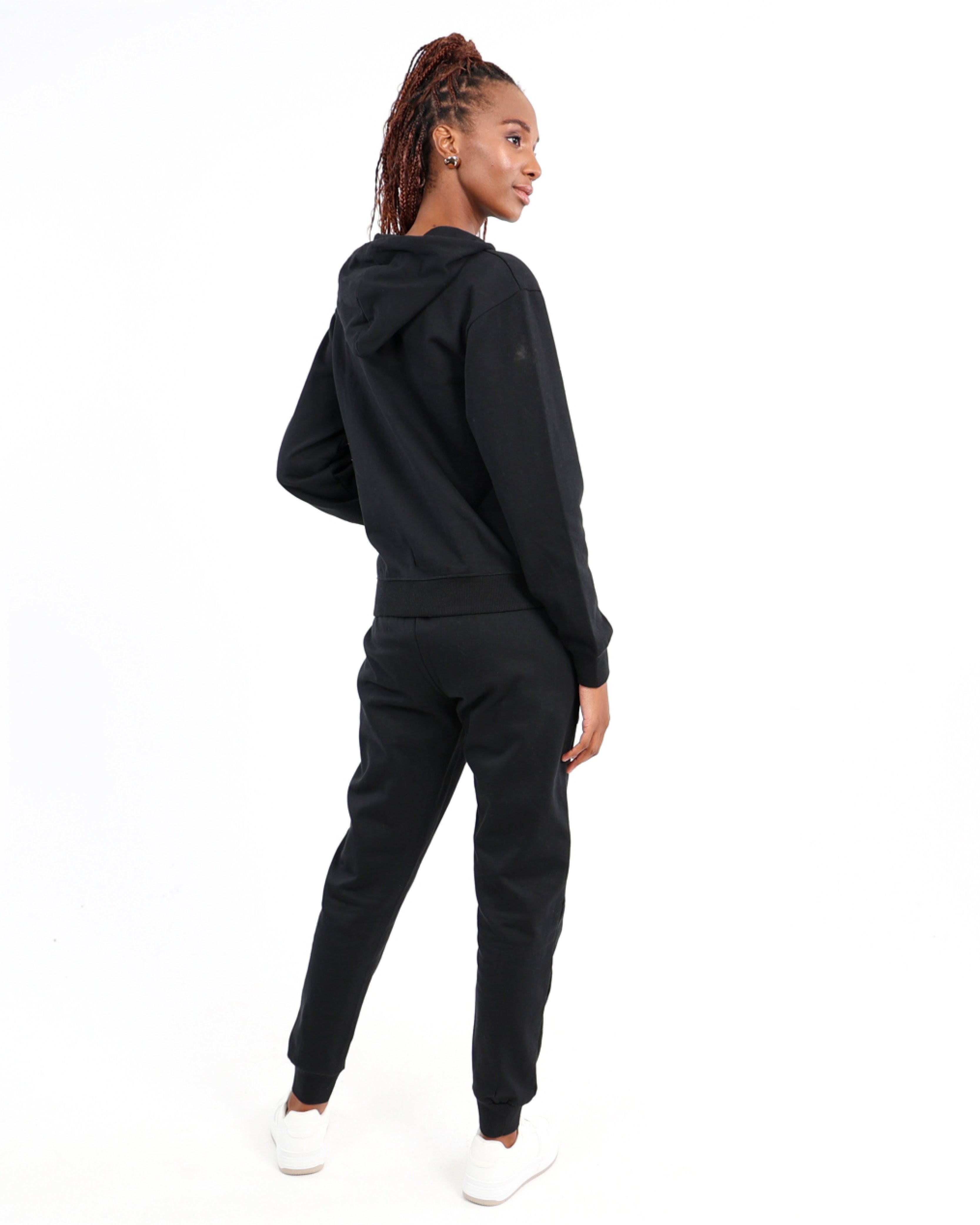 Black Zip-Up Hoodie