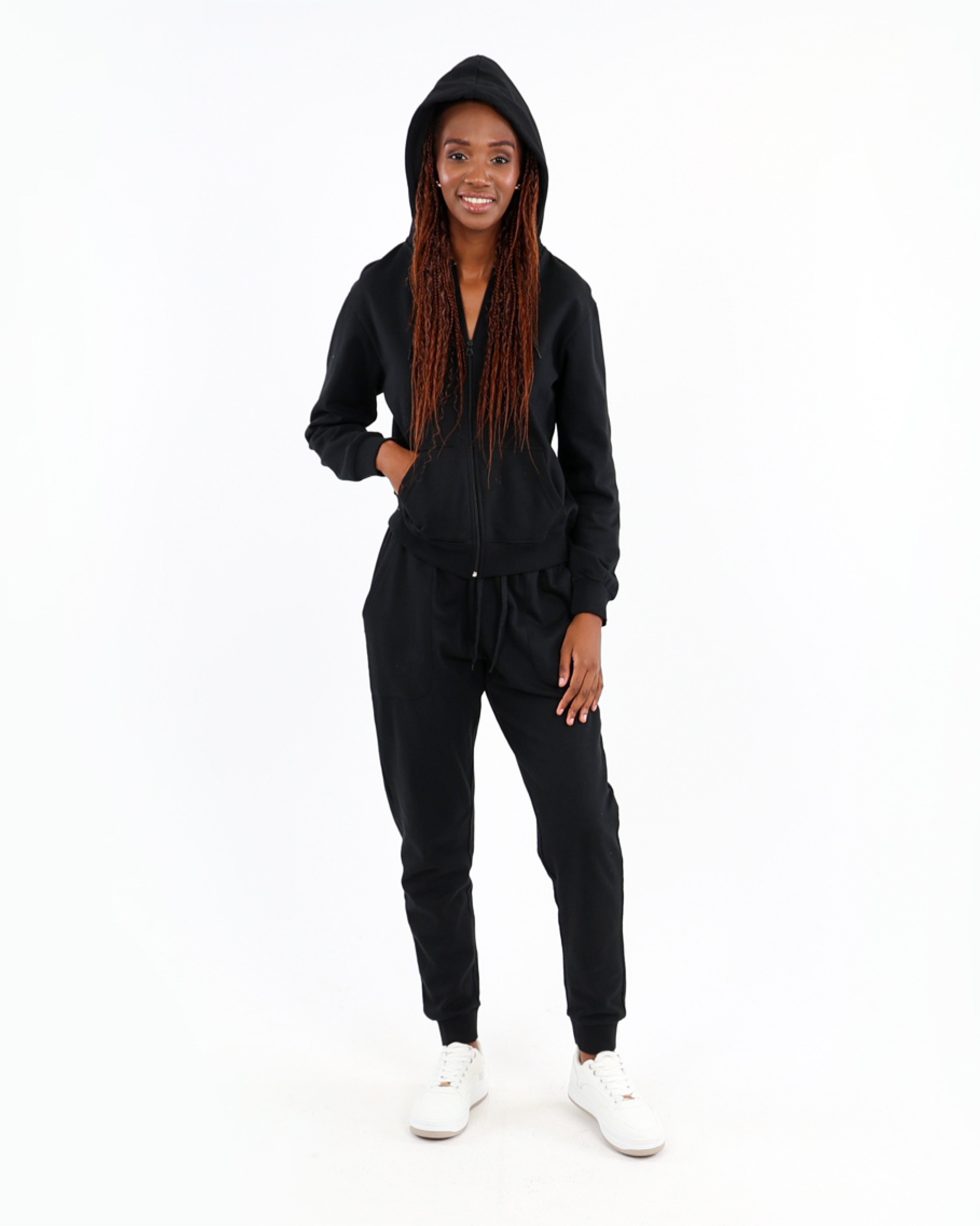 Black Zip-Up Hoodie
