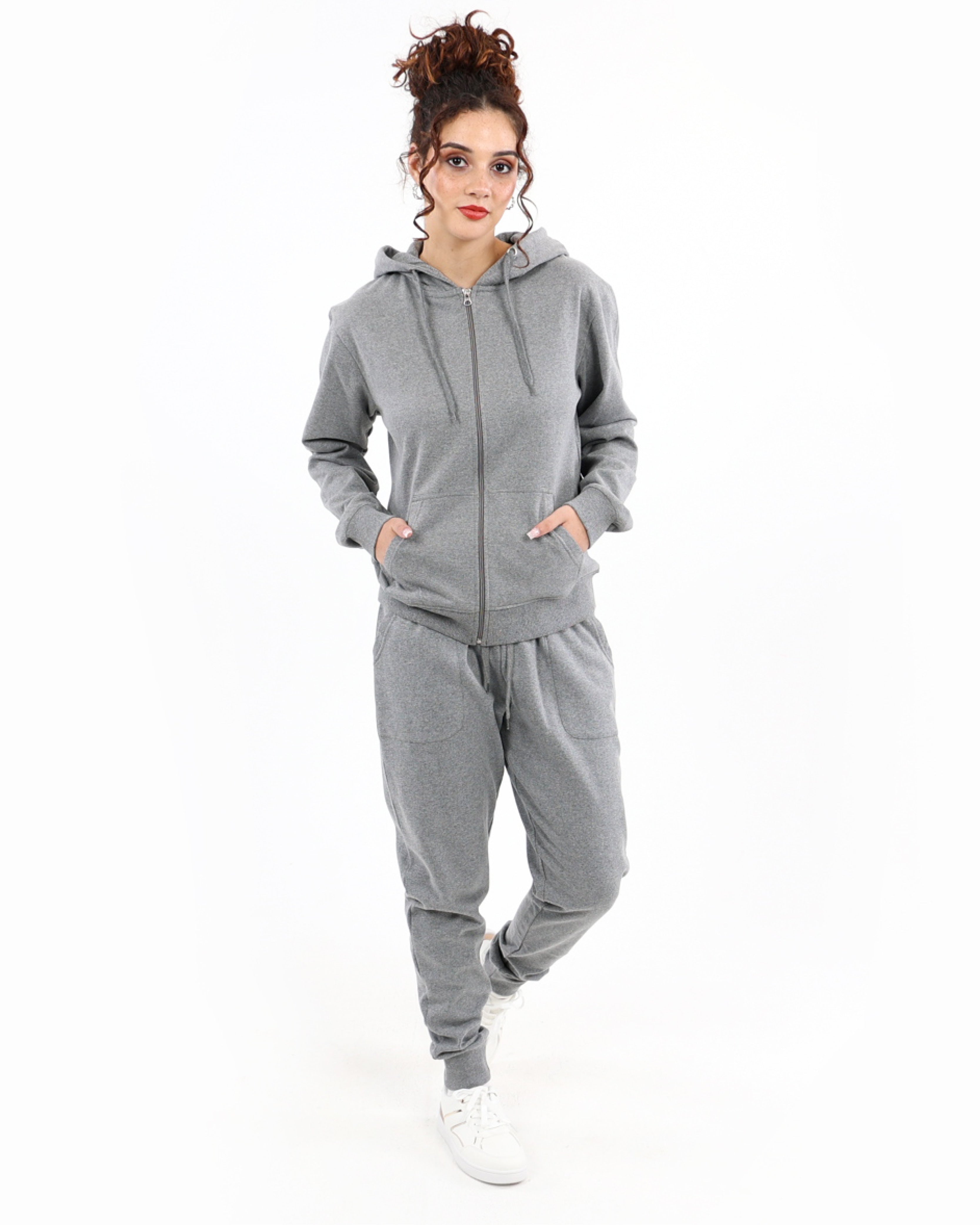 Grey Zip-Up Hoodie