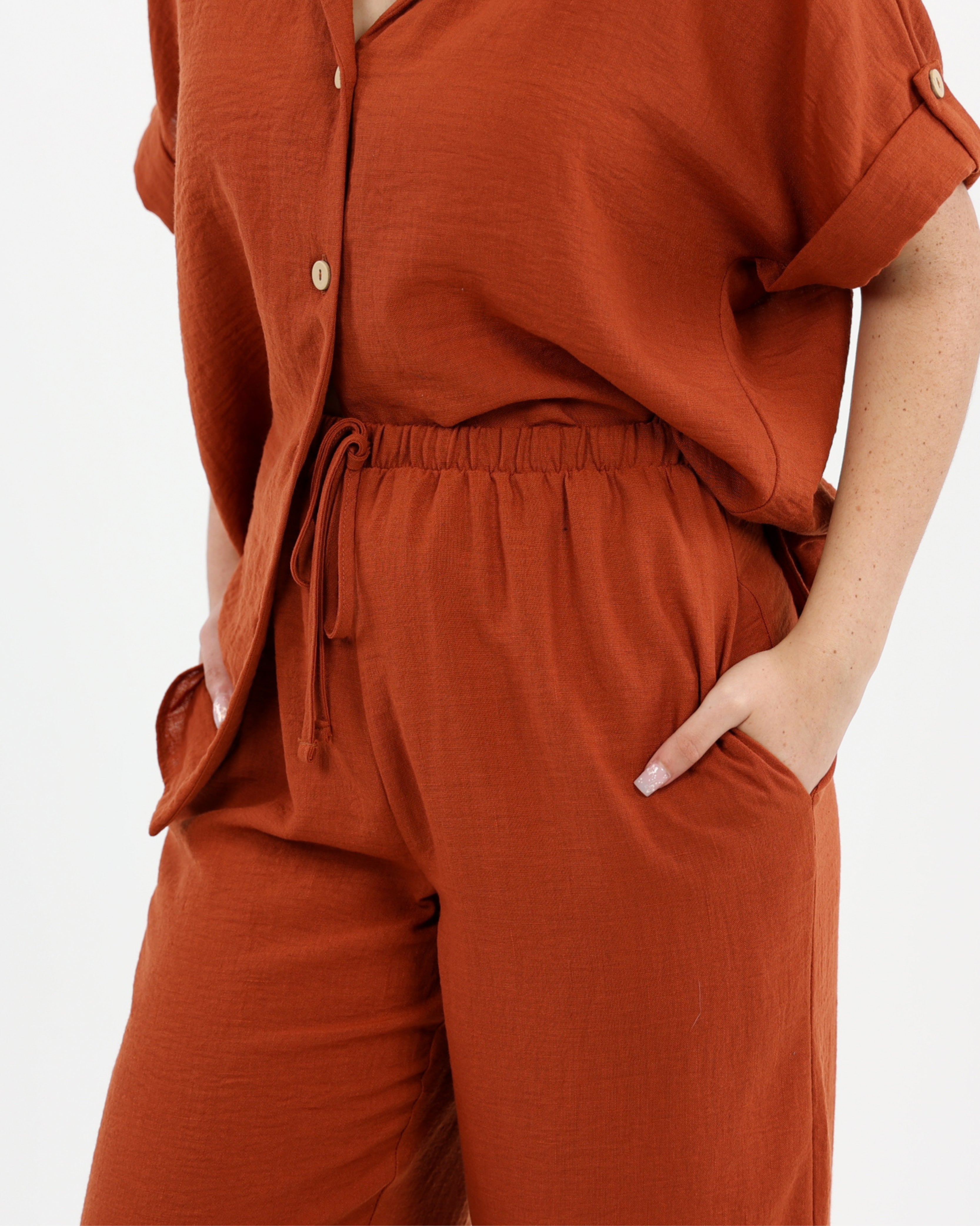 Relaxed Fit Flared Pants
