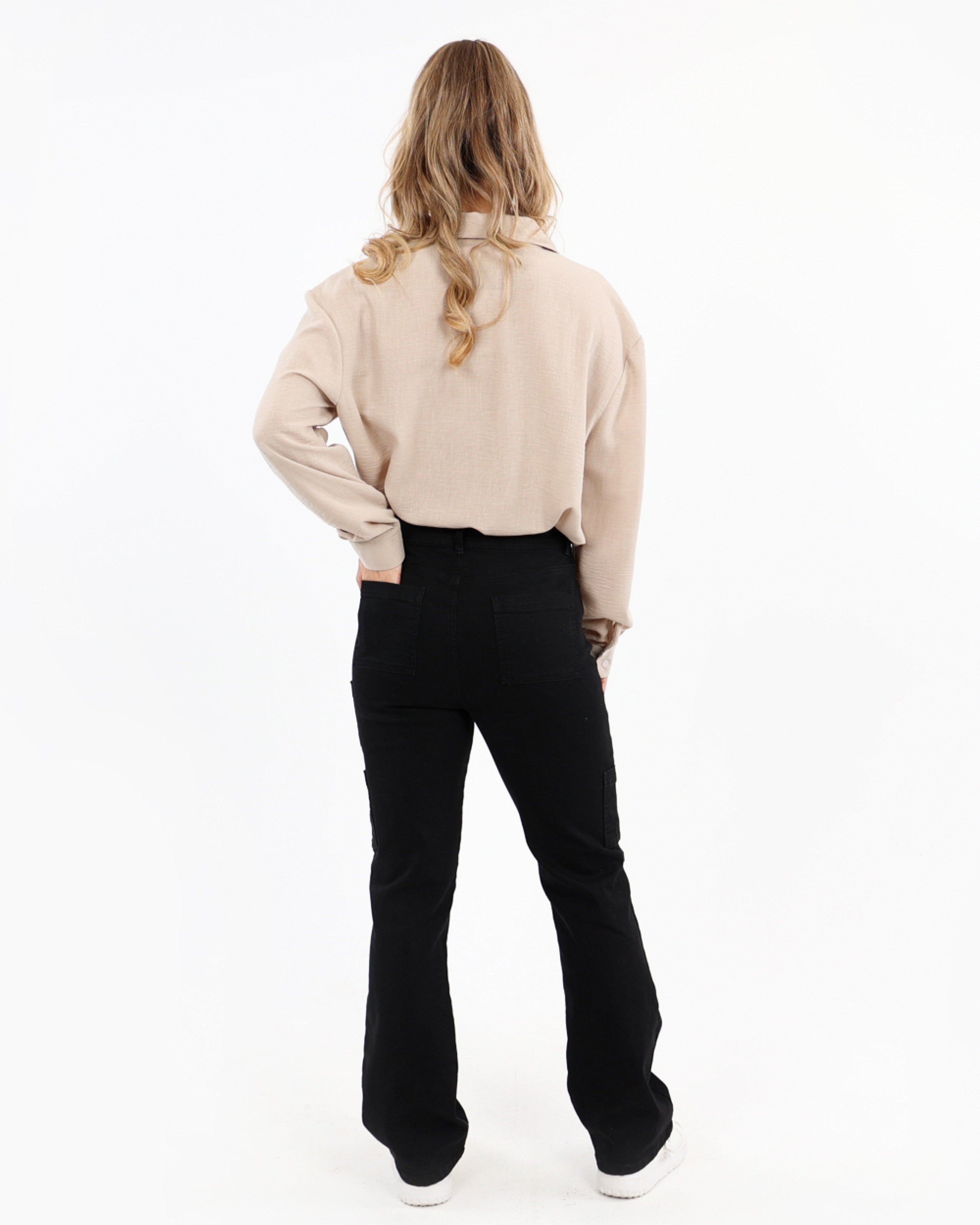 Black Flared Jeans
