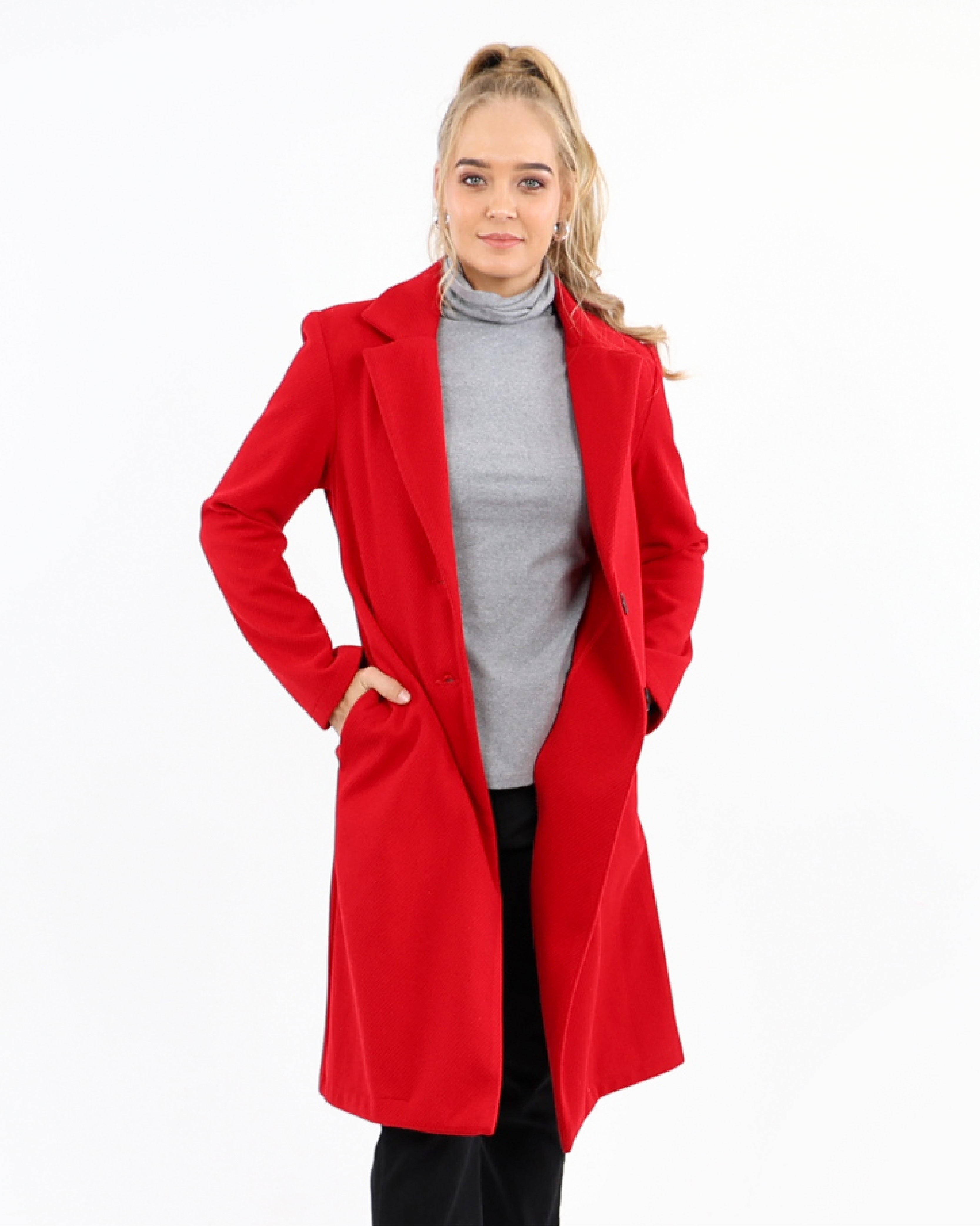 Twill Melton Coat
