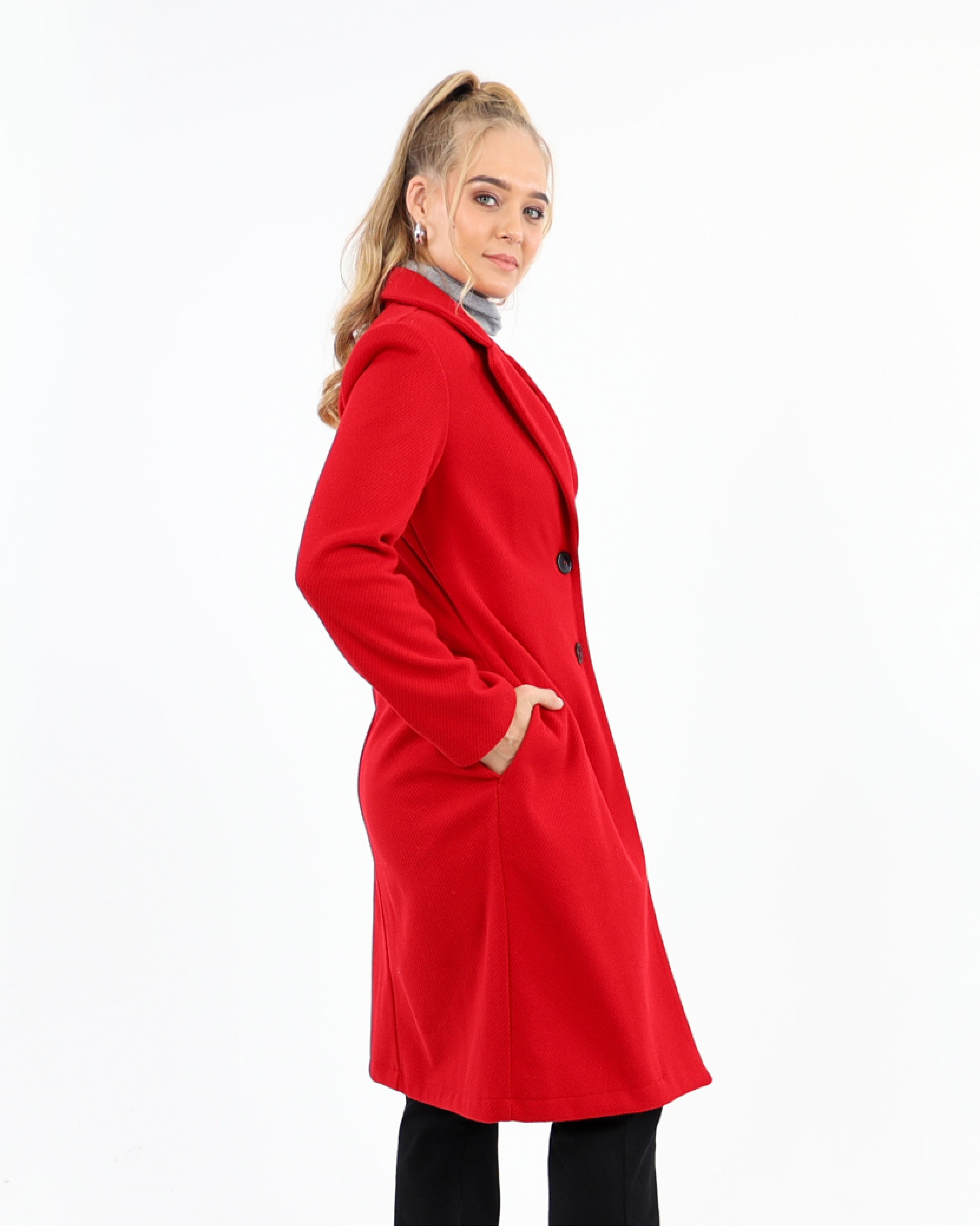 Twill Melton Coat
