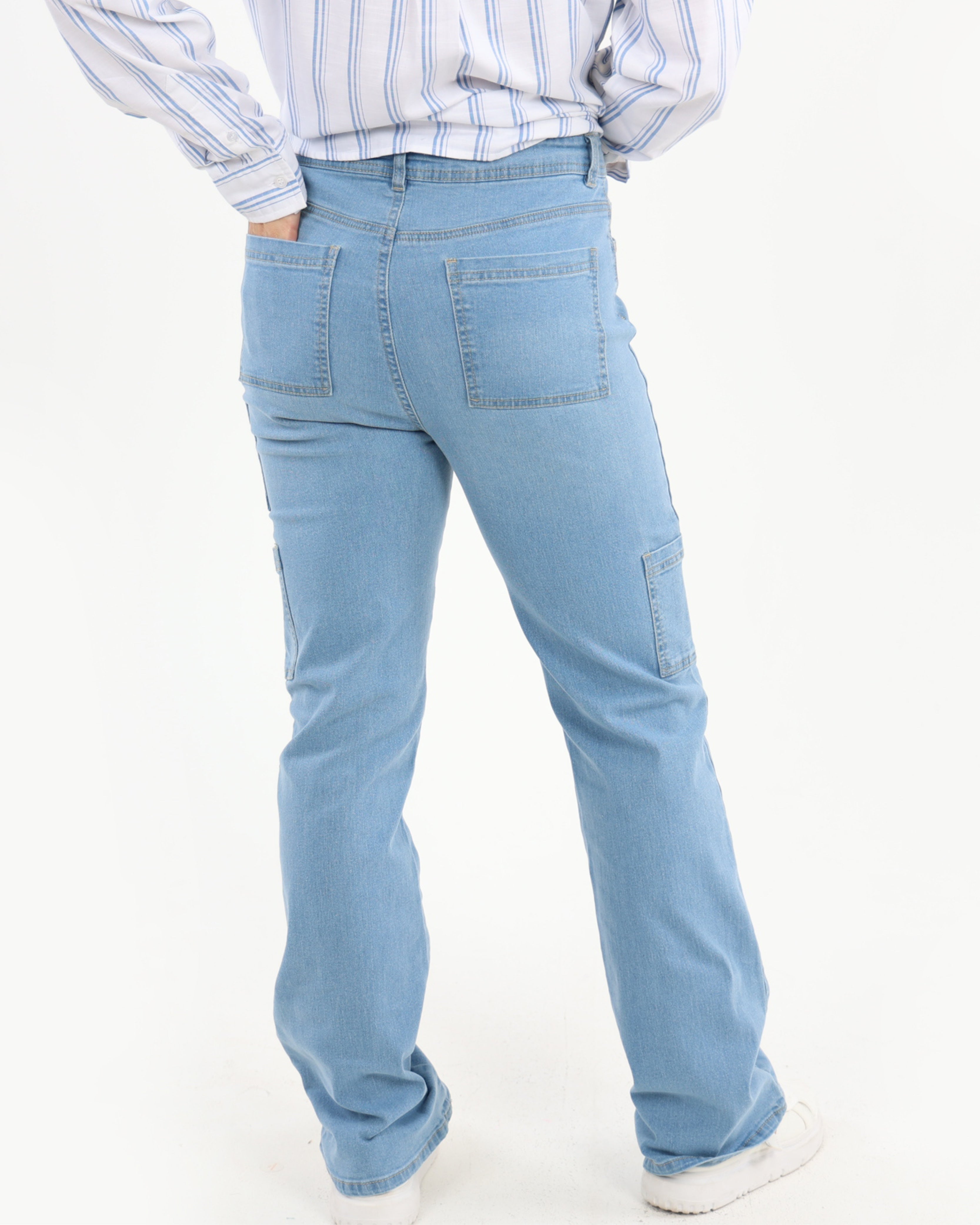 Blue Flared Jeans