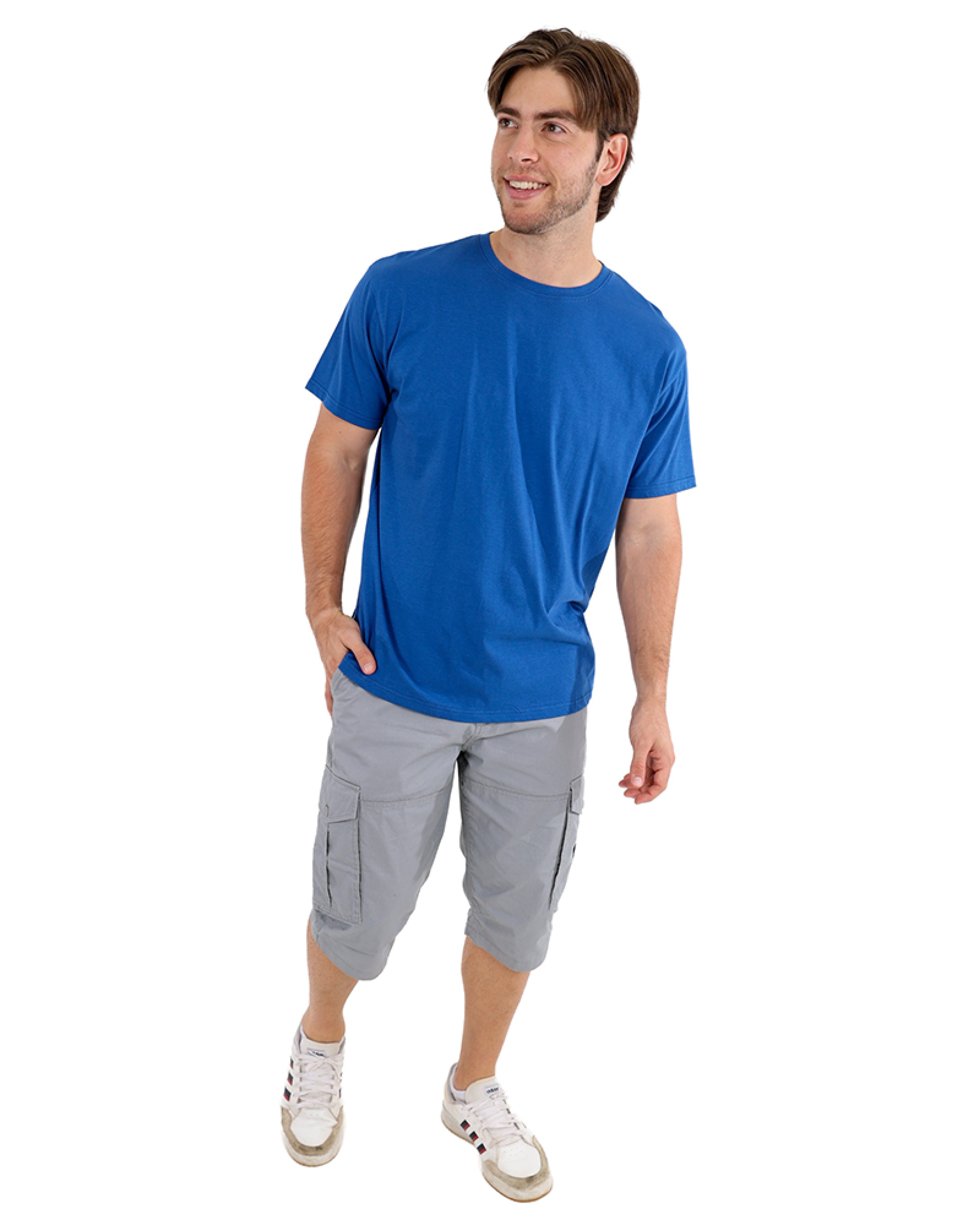 Short Sleeve DeJa Vu Blue Cotton T-Shirt