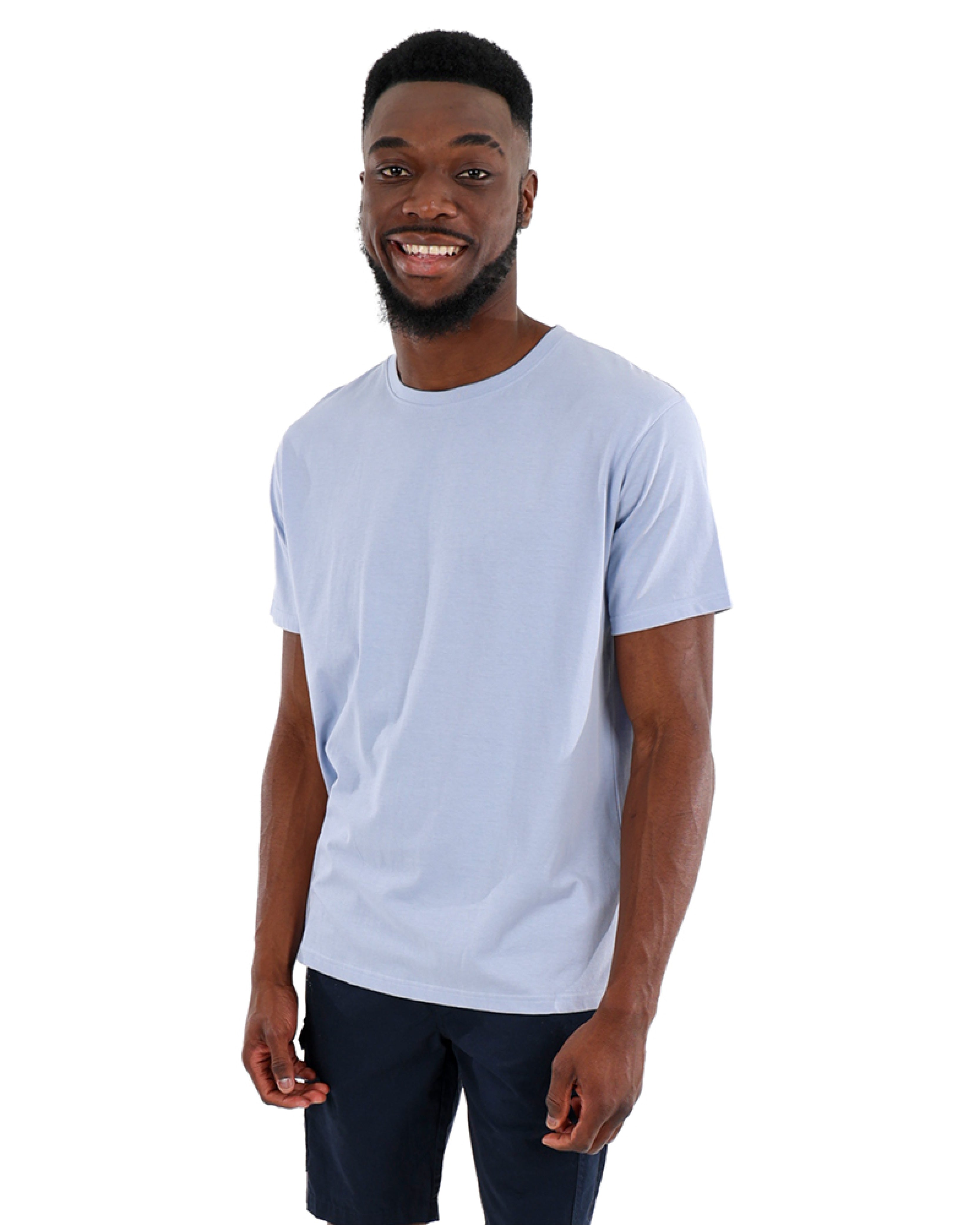 Short Sleeve Grey Cotton T-Shirt