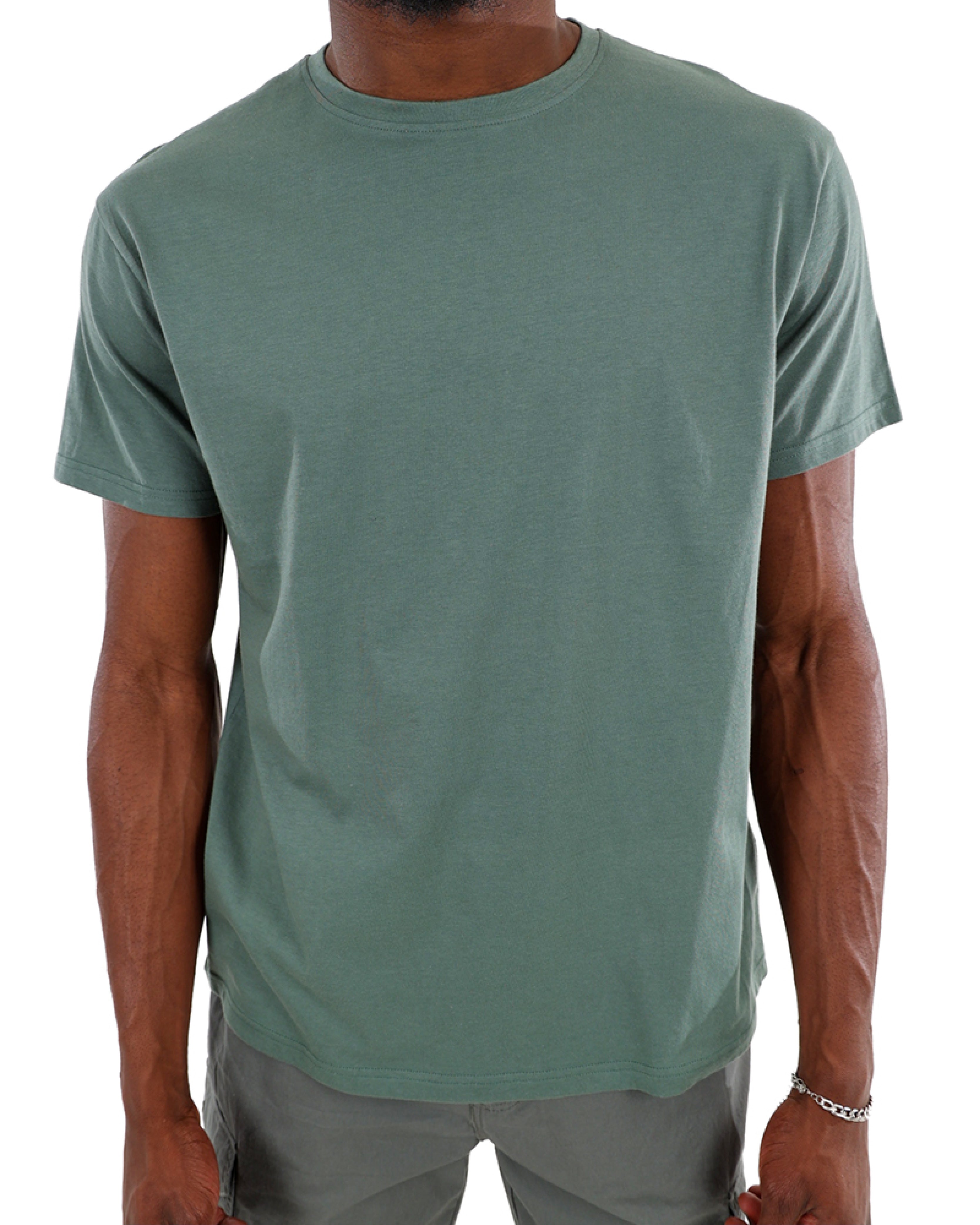 Short Sleeve Sage Cotton T-Shirt