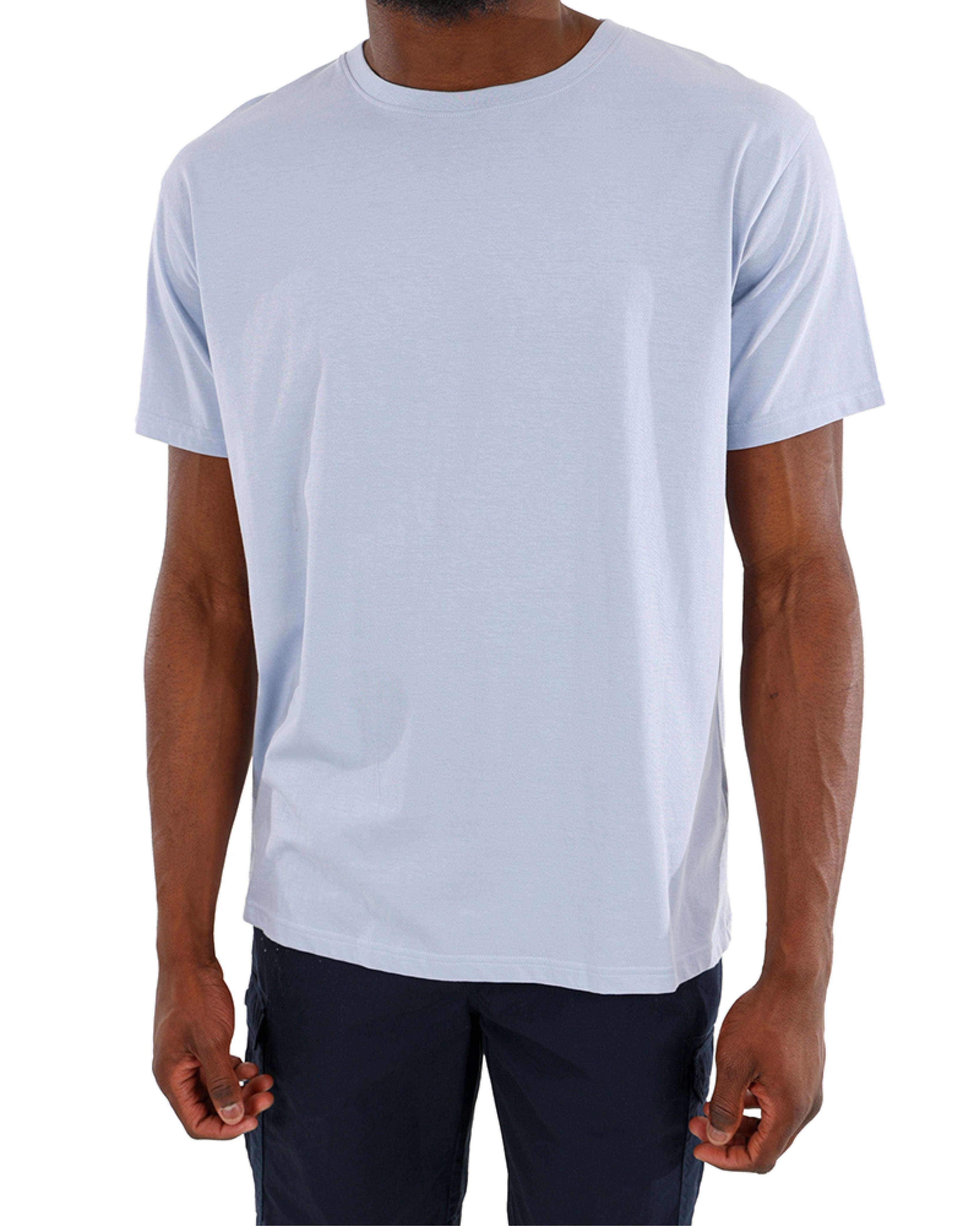 Short Sleeve Grey Cotton T-Shirt