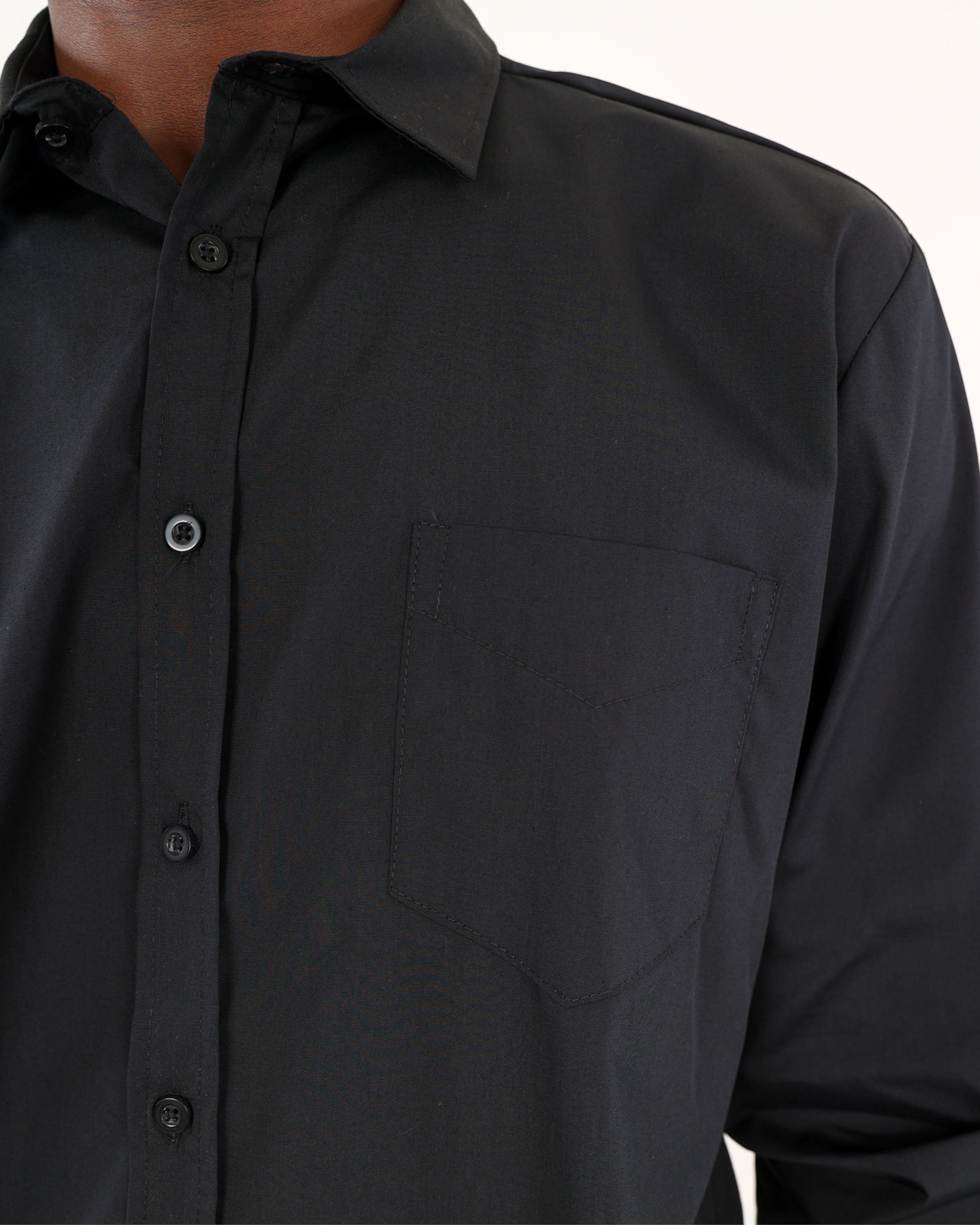 Black Long Sleeve Formal Shirt