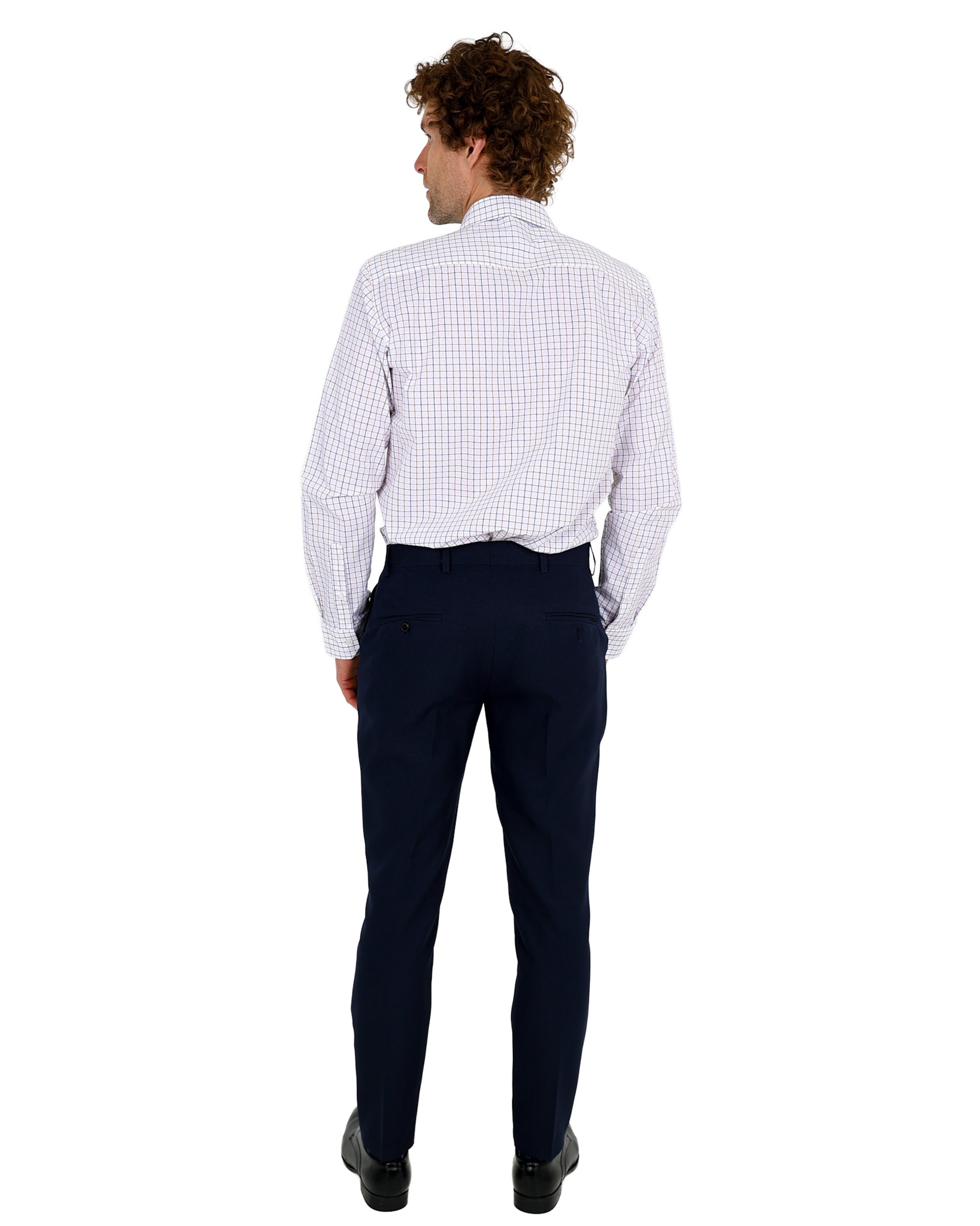 Stone Long Sleeve Yarndye Check Formal Shirt