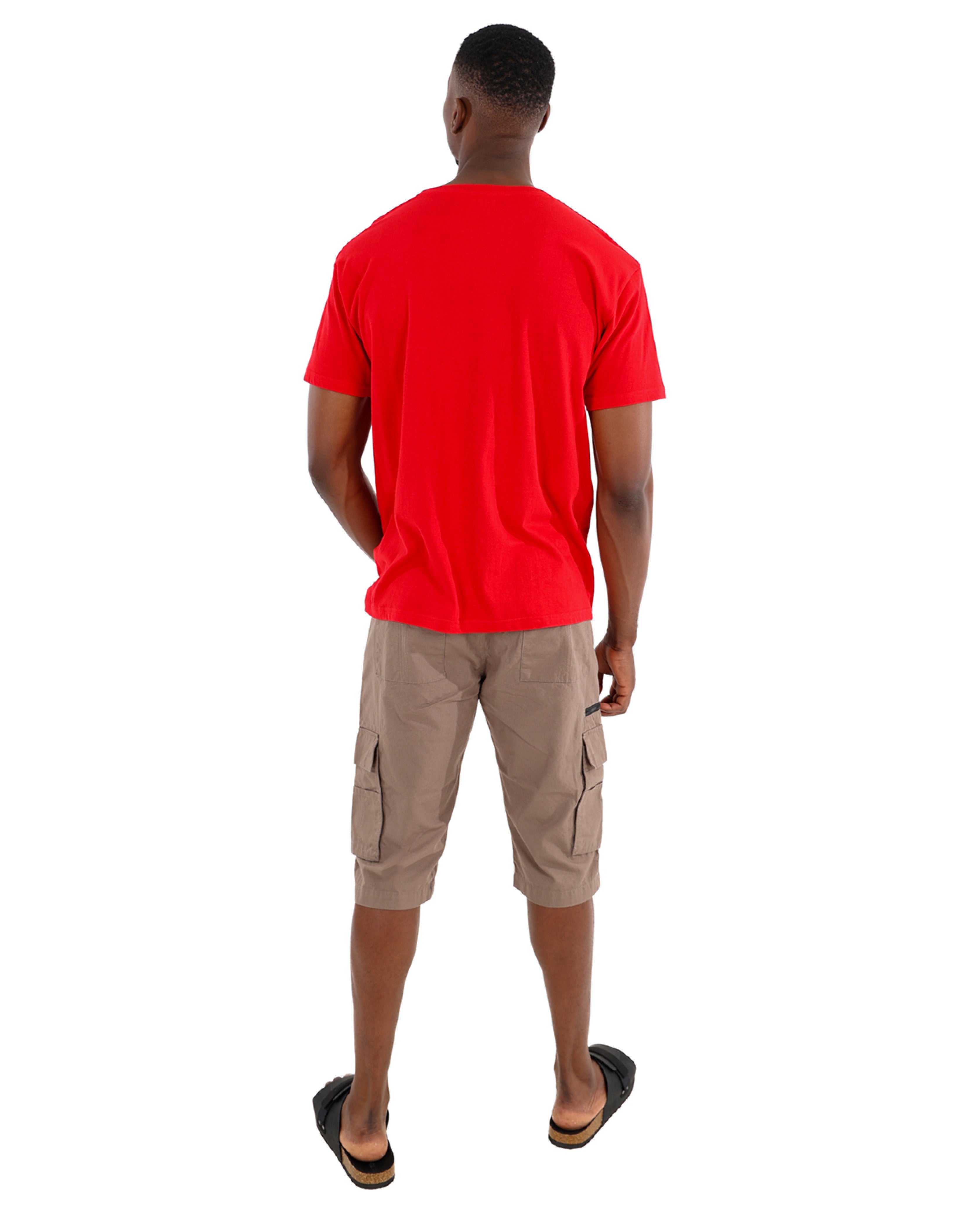 Short Sleeve Red Cotton T-Shirt