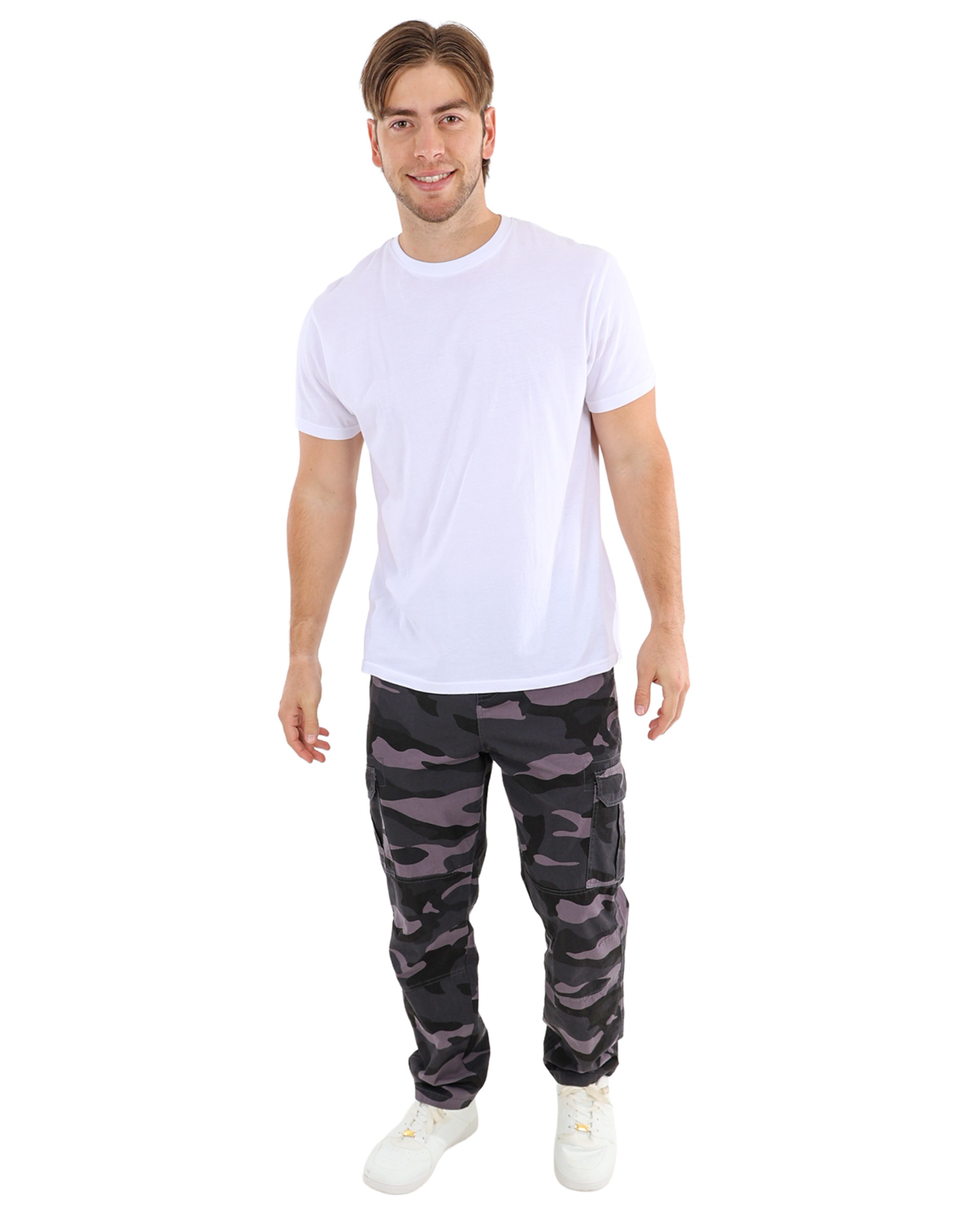 Cotton Twill Cargo Camo Pants