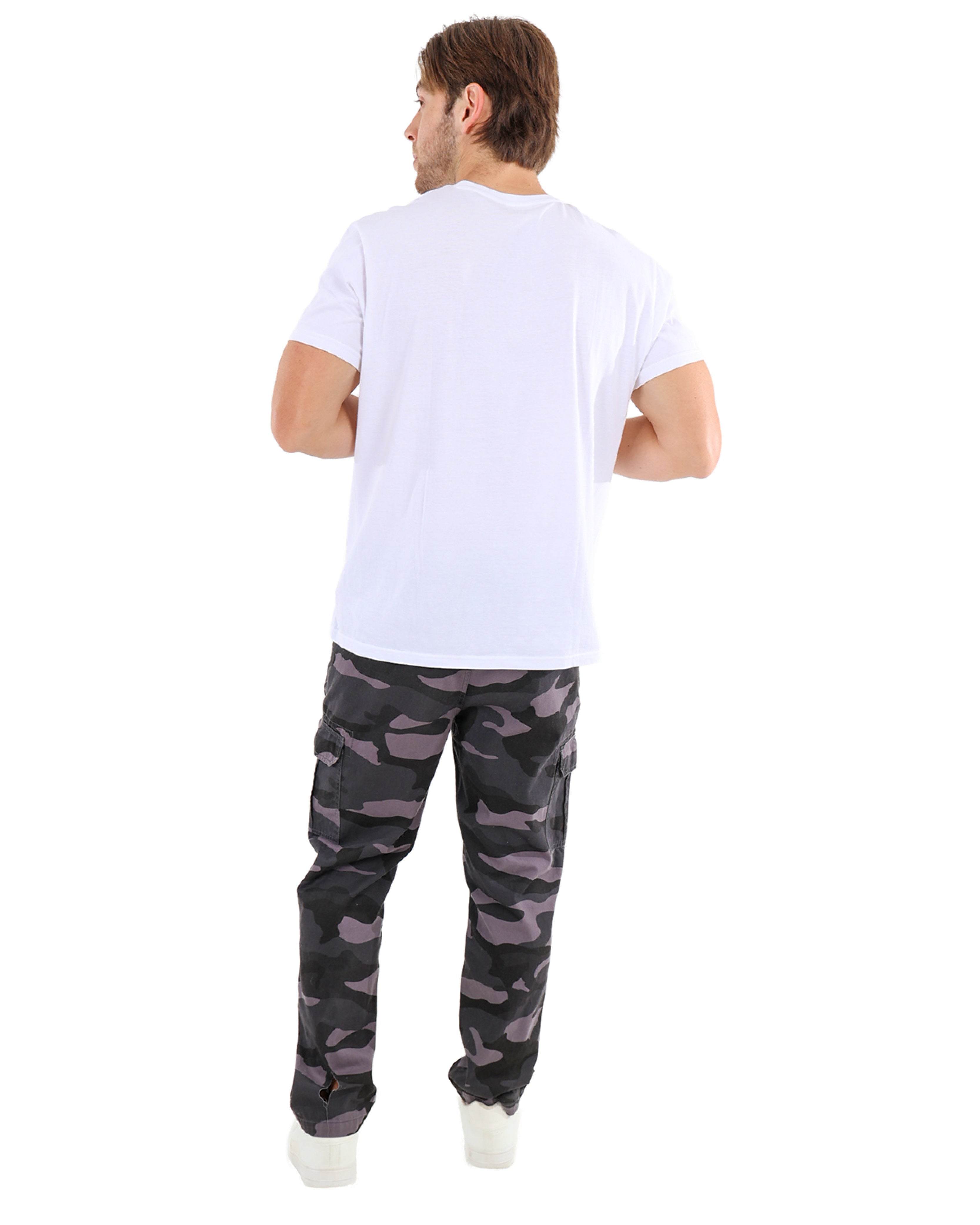 Cotton Twill Cargo Camo Pants