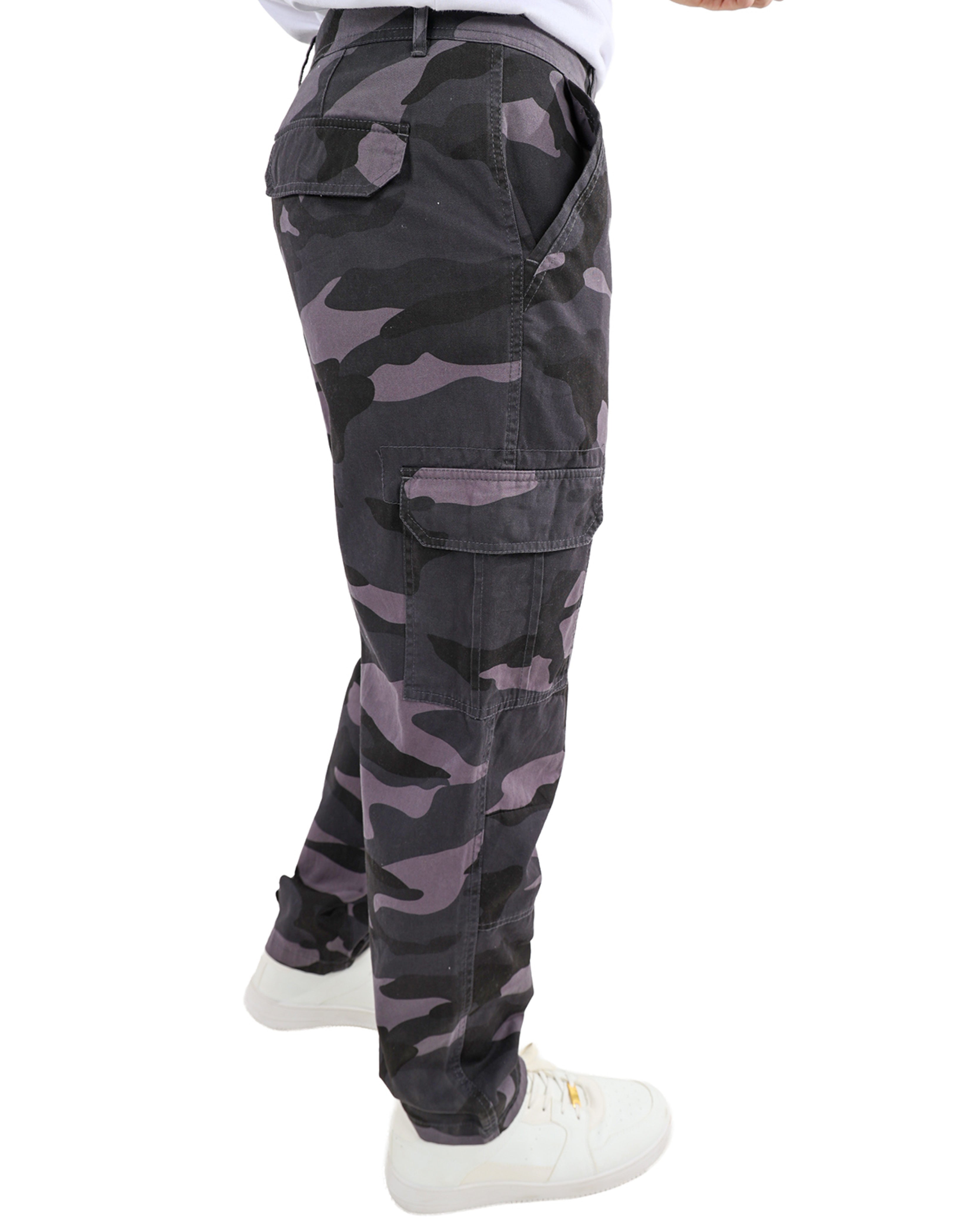 Cotton Twill Cargo Camo Pants