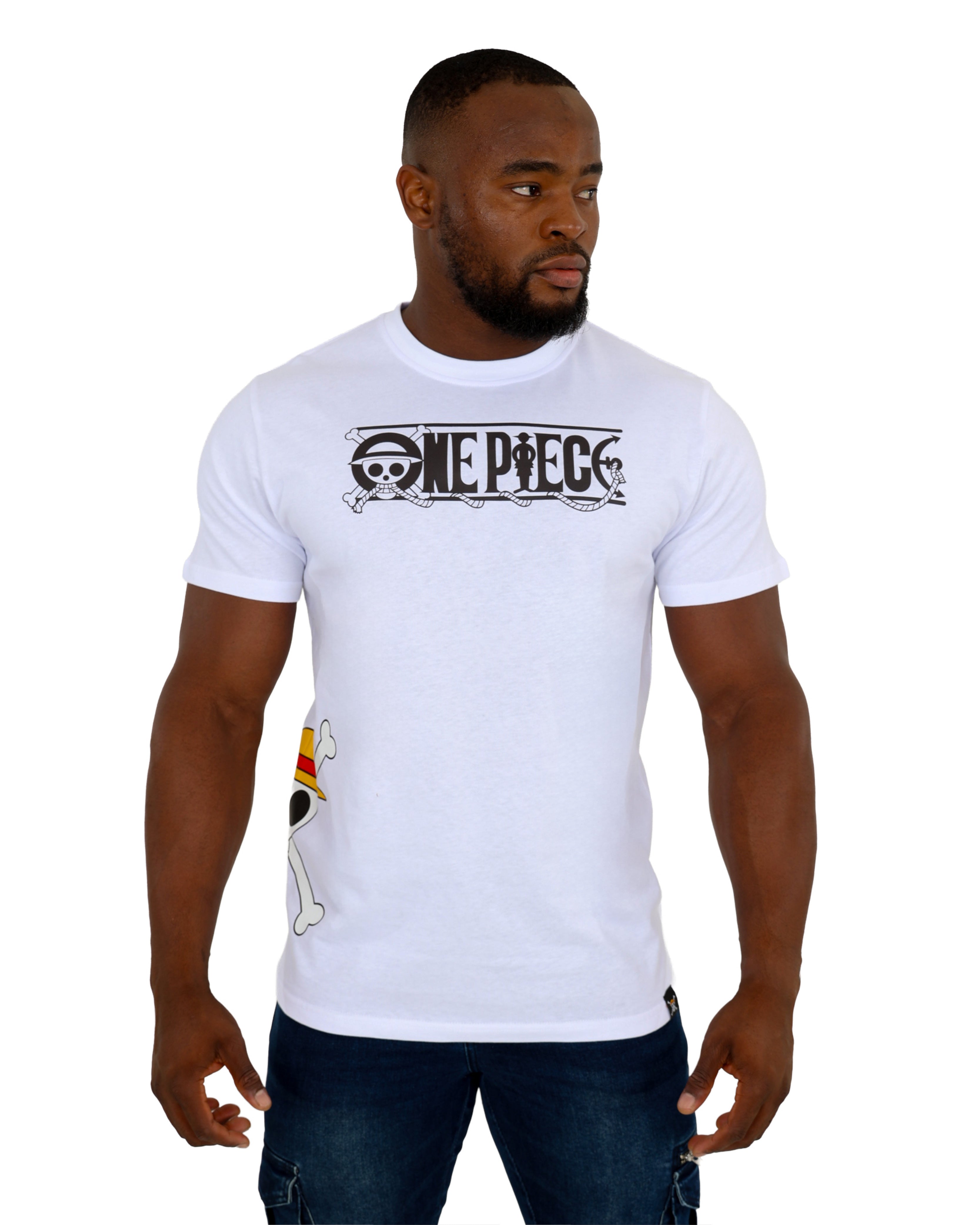 White One Piece Logo T-Shirt
