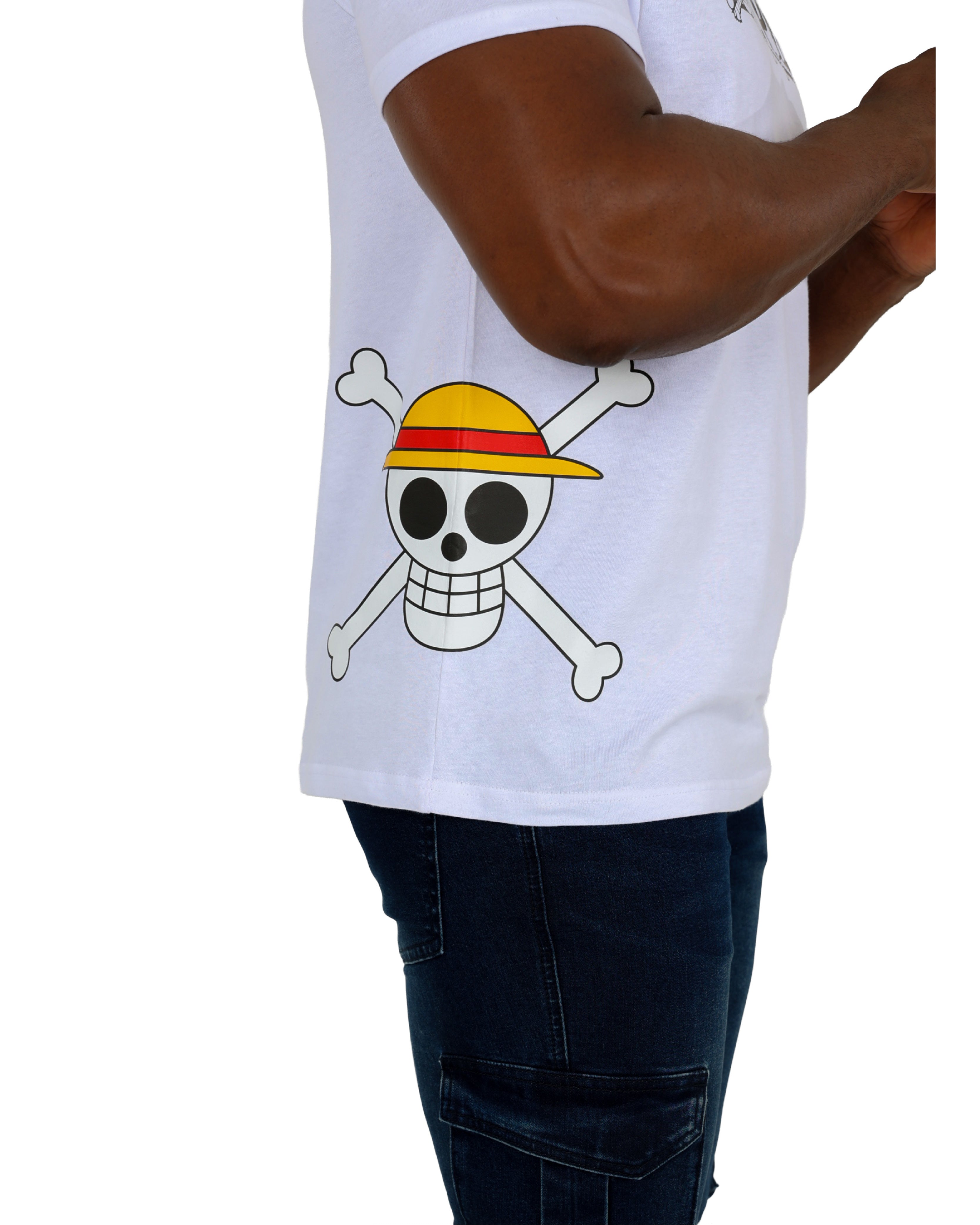 White One Piece Logo T-Shirt