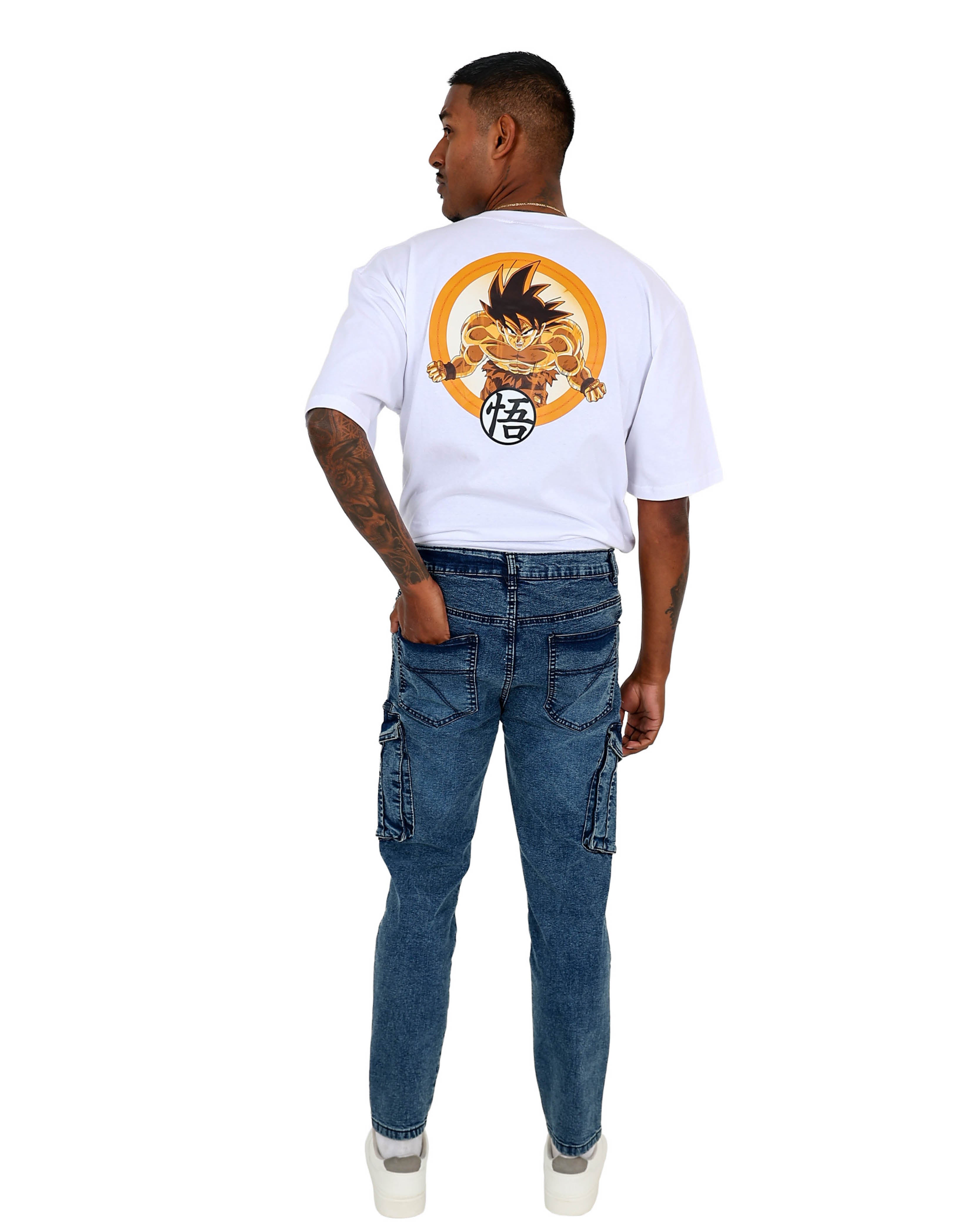 Indigo Cargo Stretch Skinny Jeans
