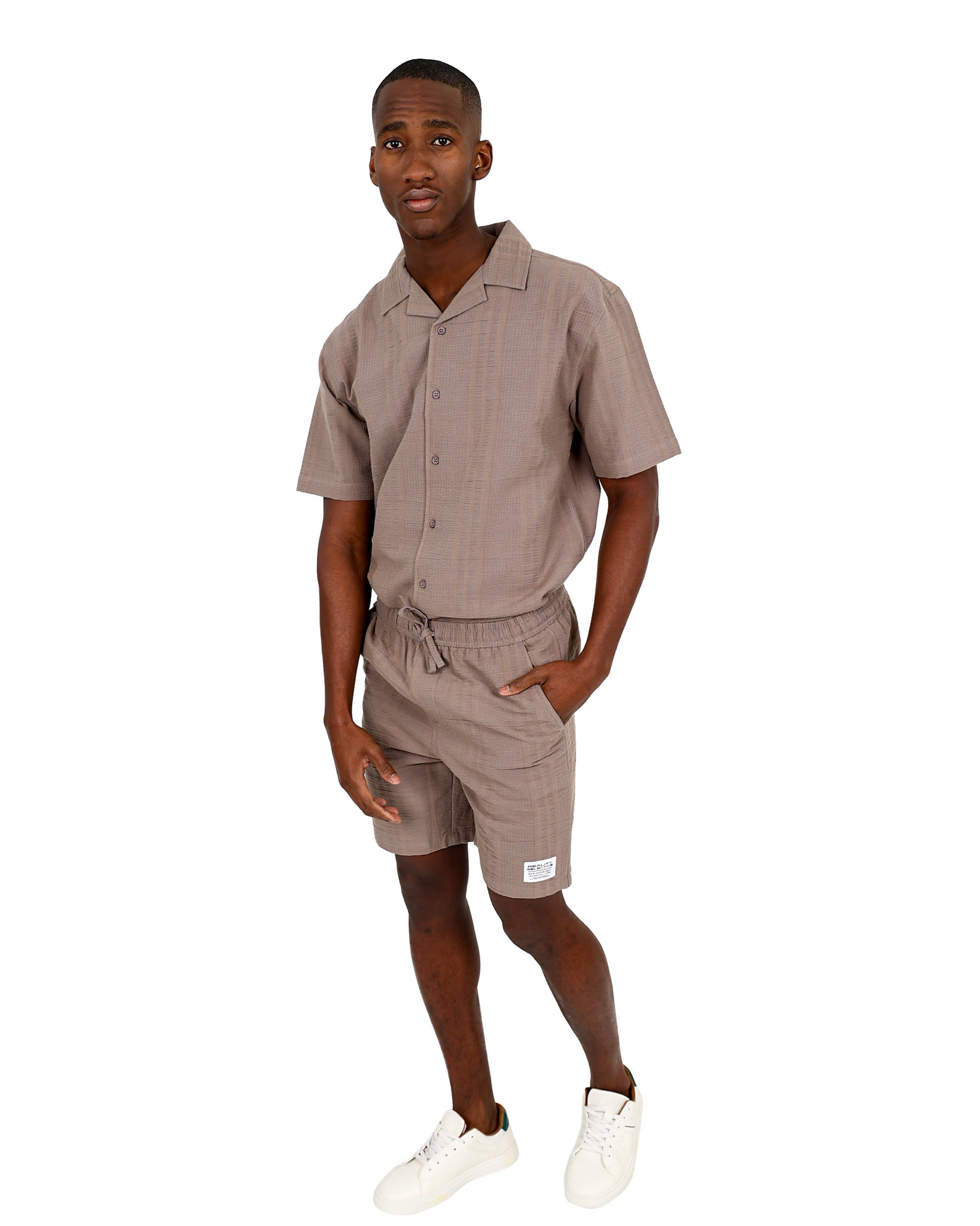 Taupe Utility Inspired Shorts