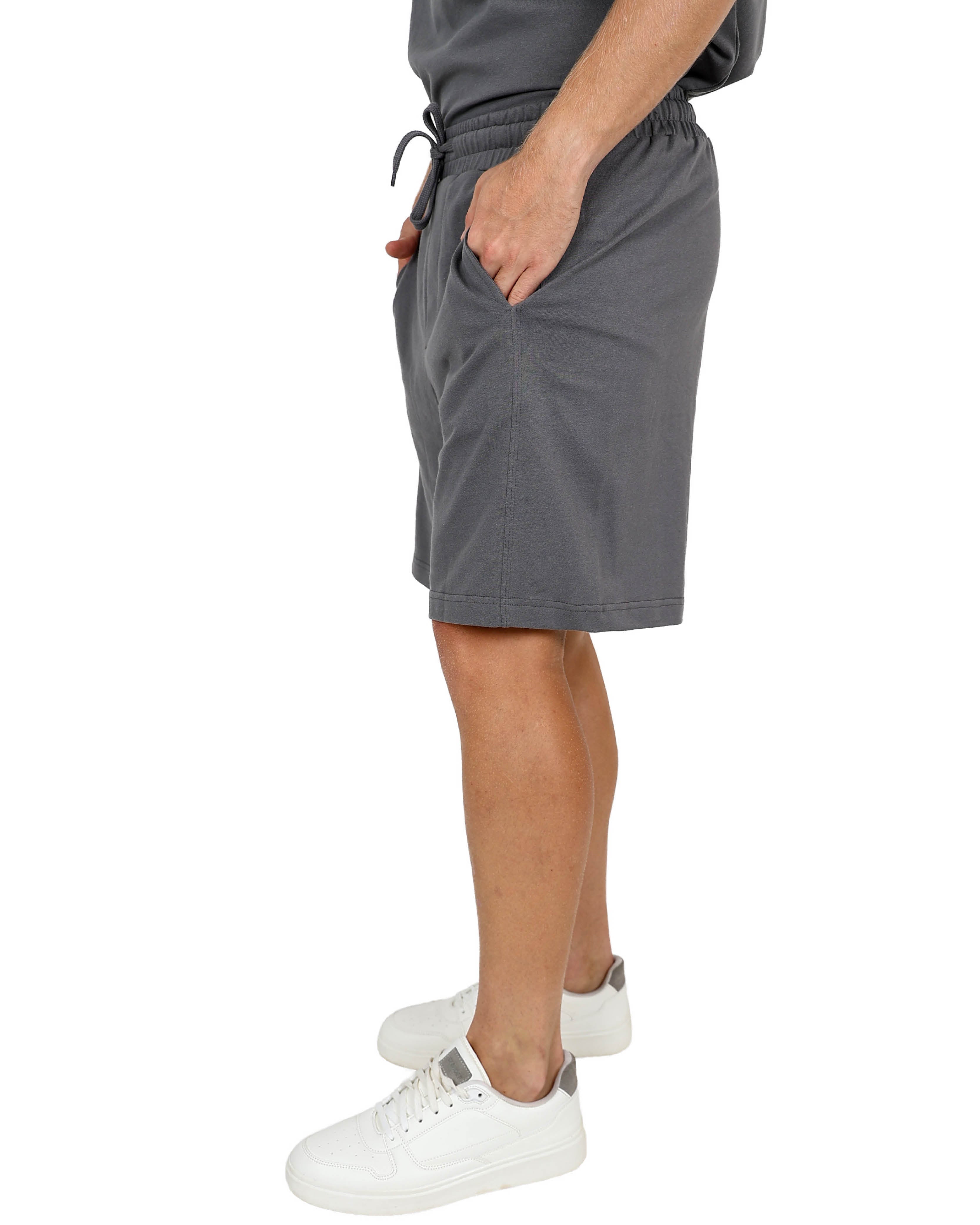 Grey Jogger Shorts
