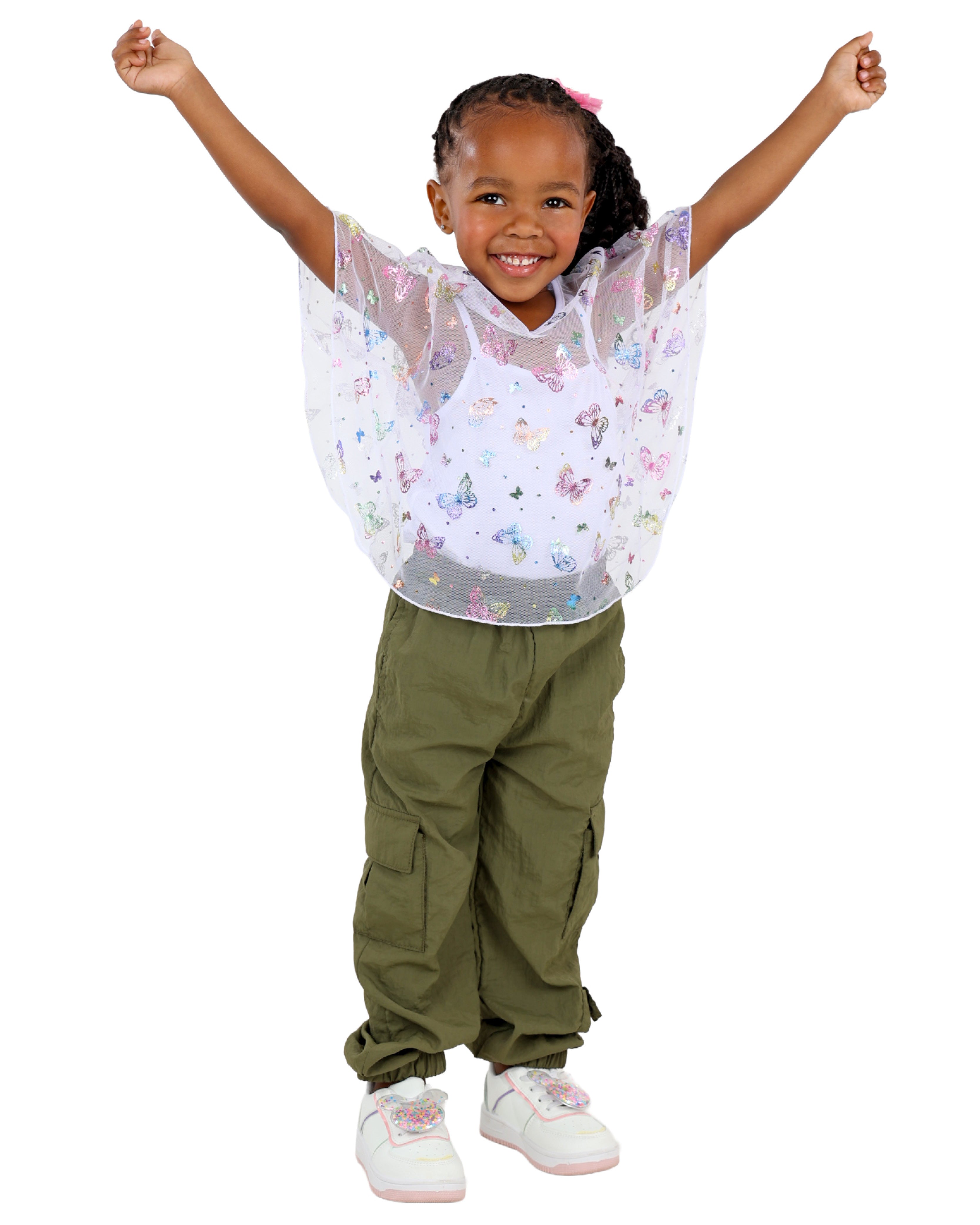 Olive Parachute Cargo Pants