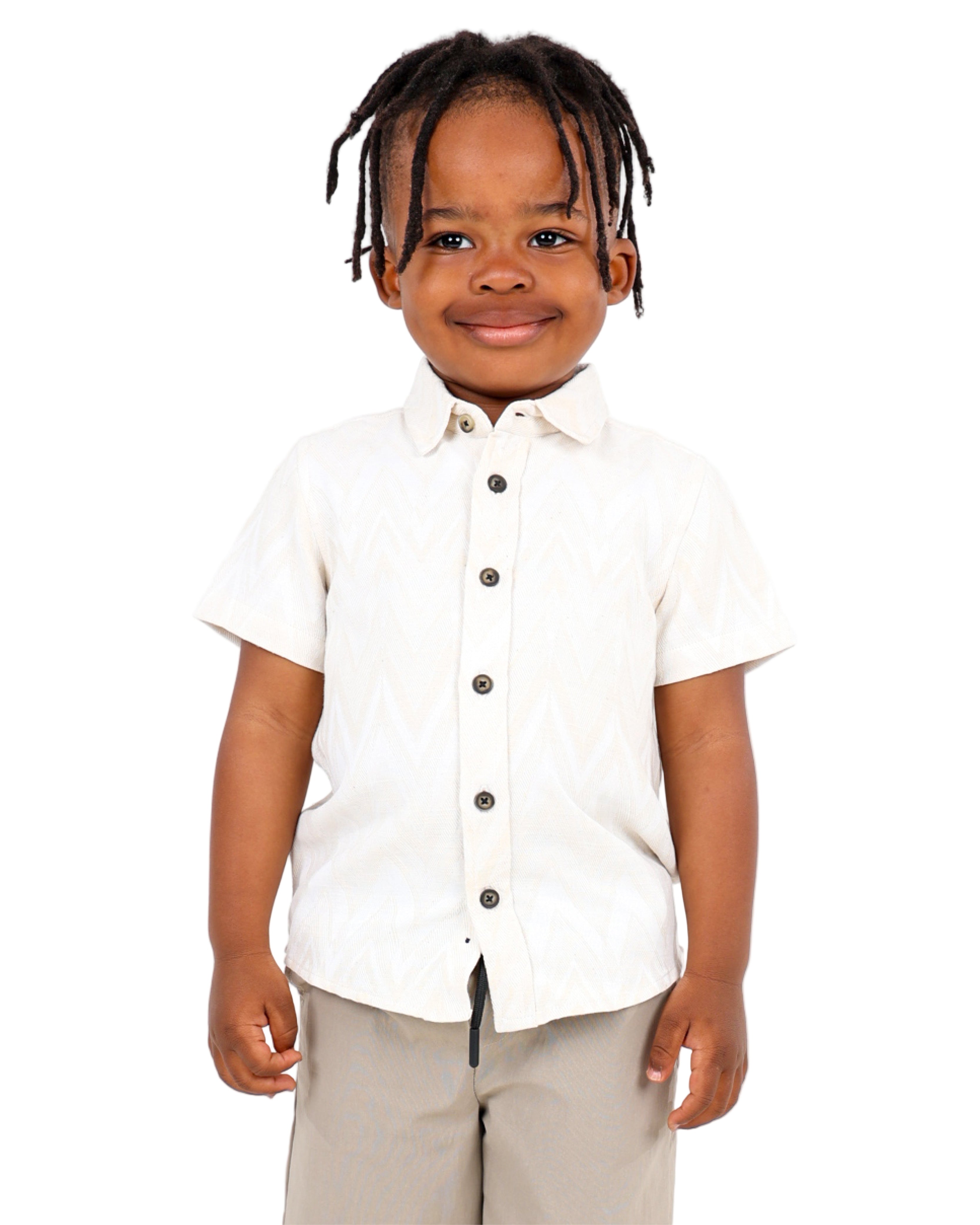 Short Sleeve Jacquard Shirt